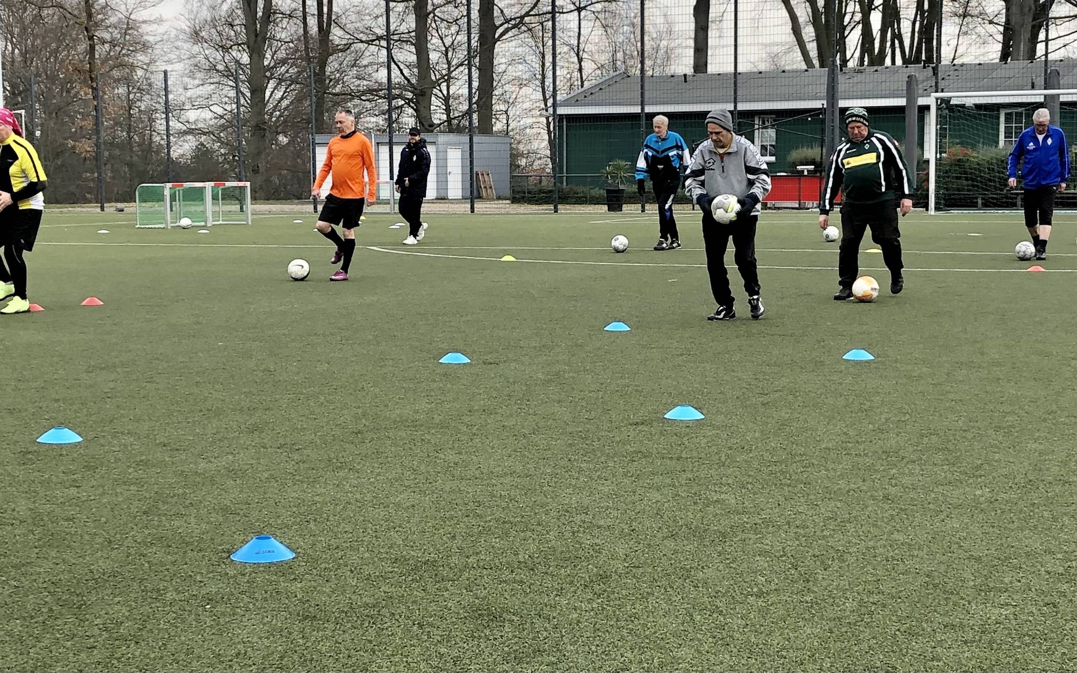 Vor jedem Trainingsspiel gibt es spezielle