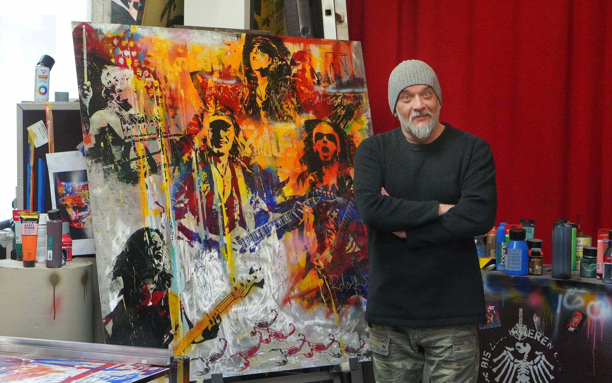 Der Viersener Künstler Peter Wolframm stellt