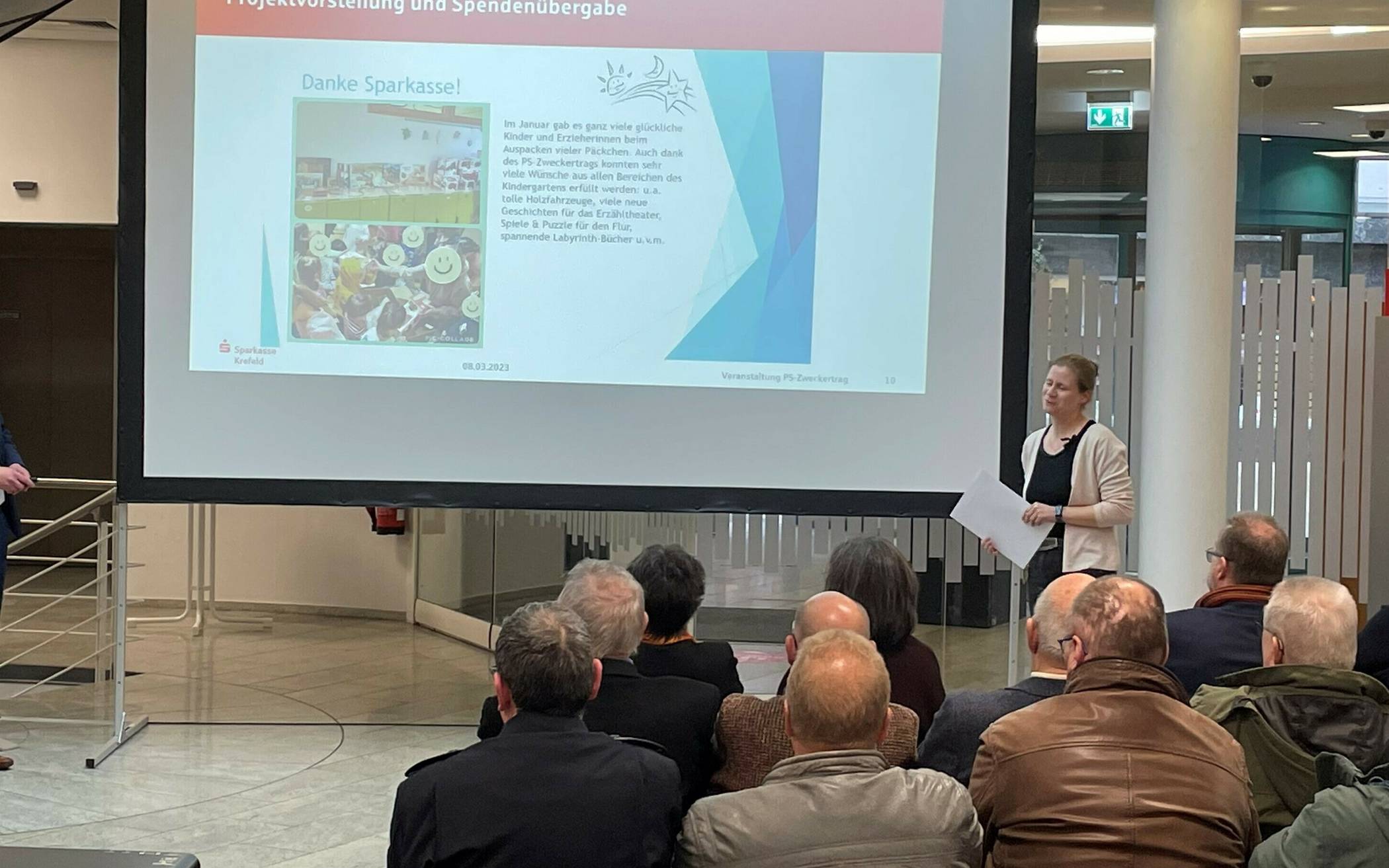 Die Resonanz auf Einladung der Sparkasse