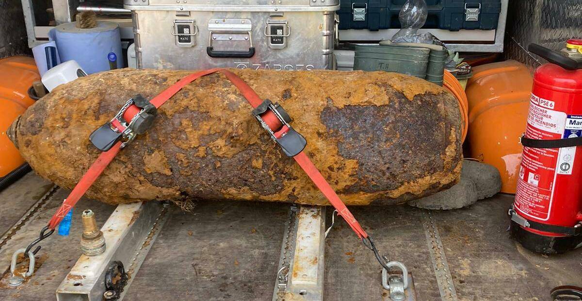 Am Mittwoch wurde eine alte Fliegerbombe