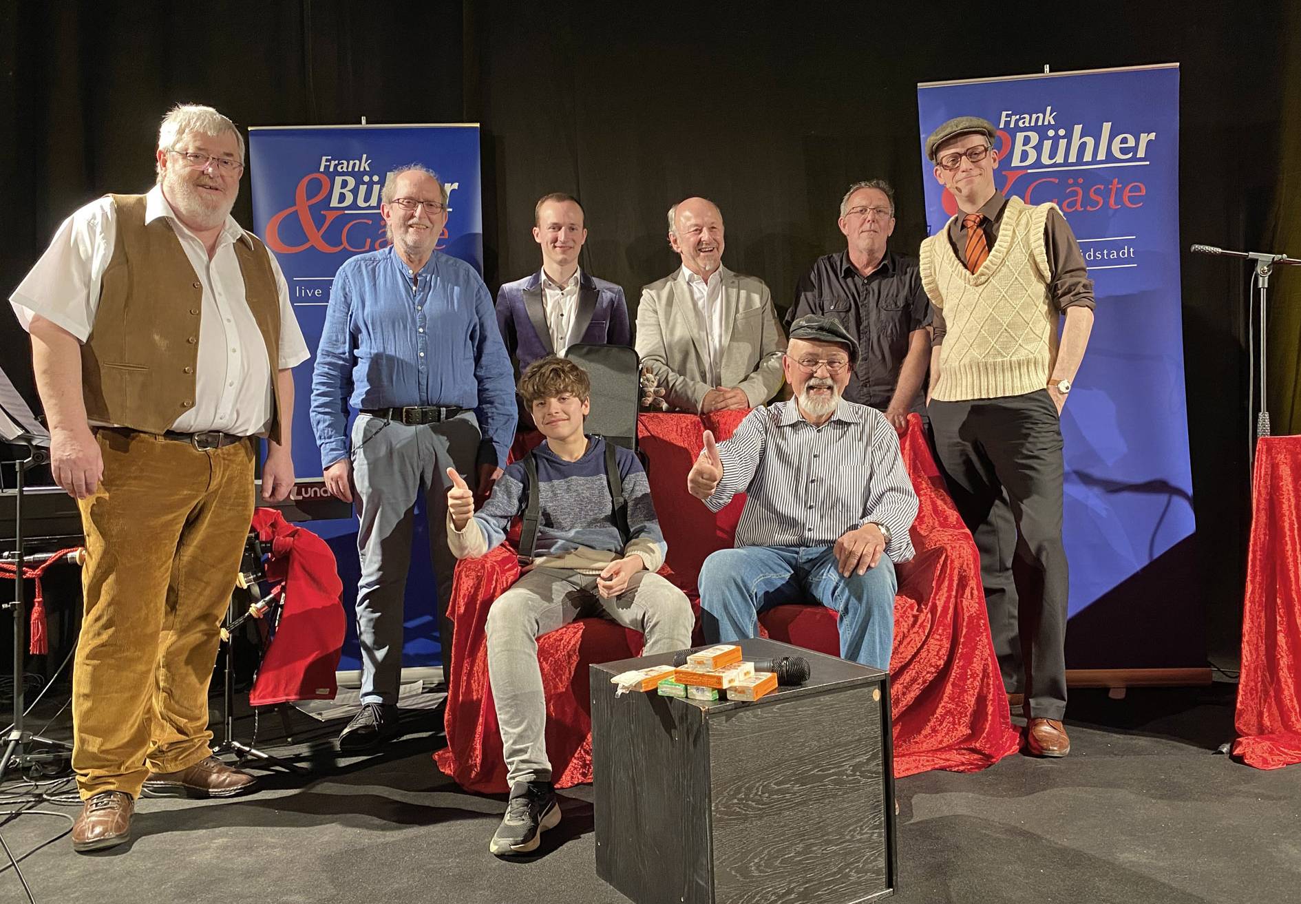 Bei der letzten Show dabei (v.l.):