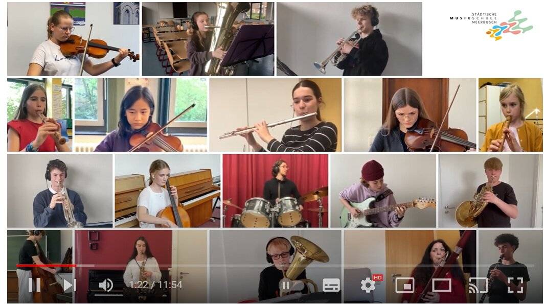 Musikschüler aus Meerbusch und dem ukrainischen Fastiv haben zum Europatag ihren virtuellen Austausch fortgesetzt. 