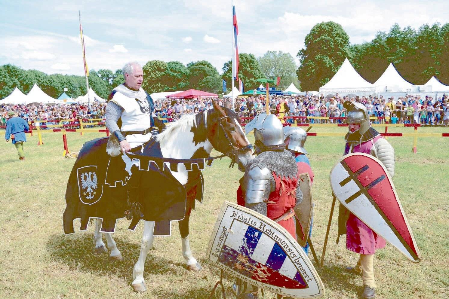 Ritterturnier Flachsmarkt Burg Linn