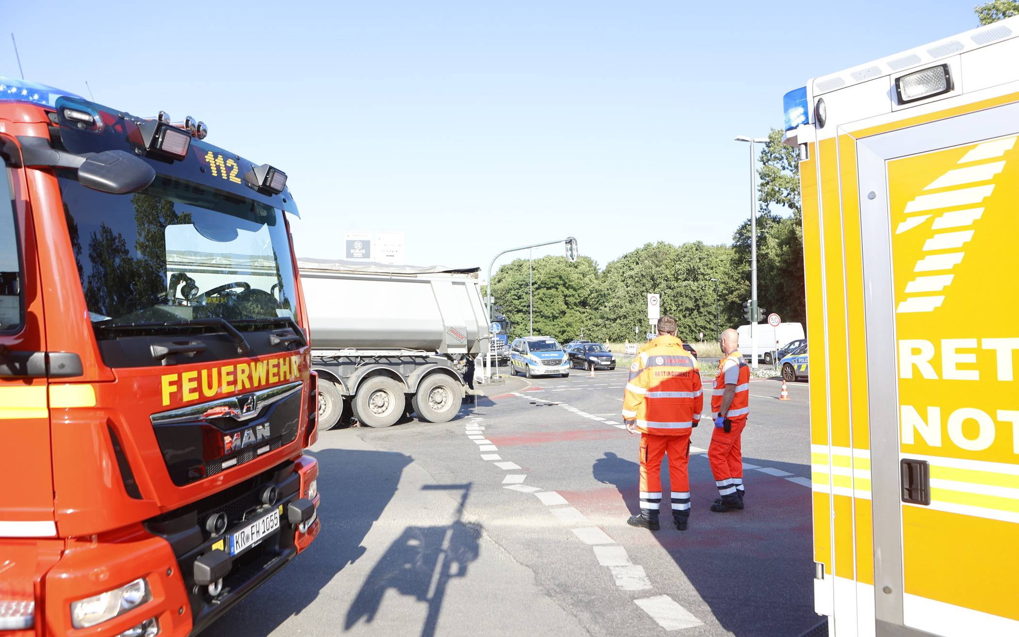 Schwerer Verkehrsunfall an der Berliner Straße