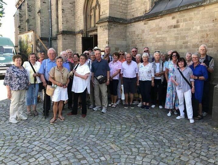  Die Reisegruppe des Heimatkreises Lank in Mönchengladbach.  