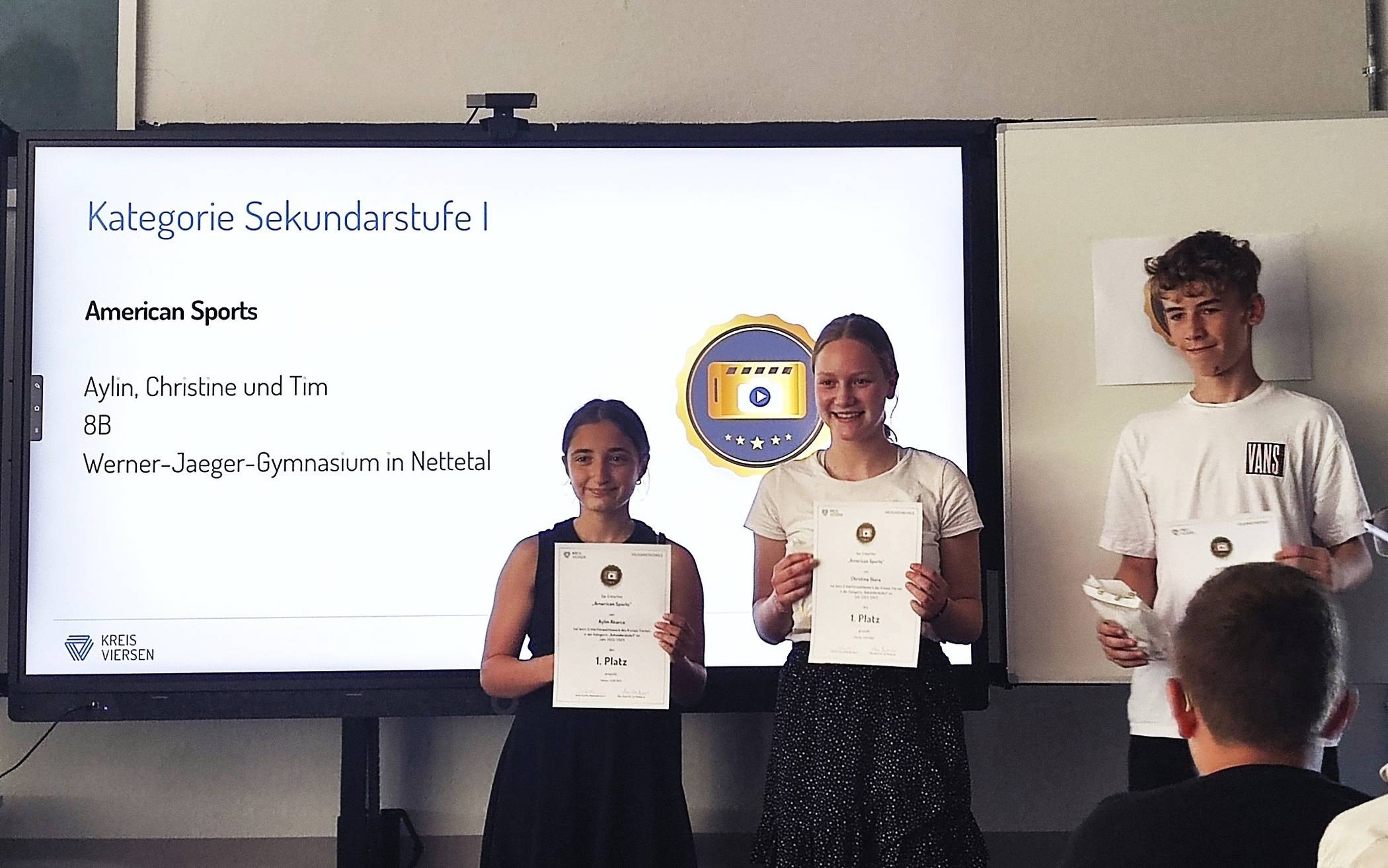 Das siegreiche Team des Werner-Jaeger-Gymnasiums Nettetal