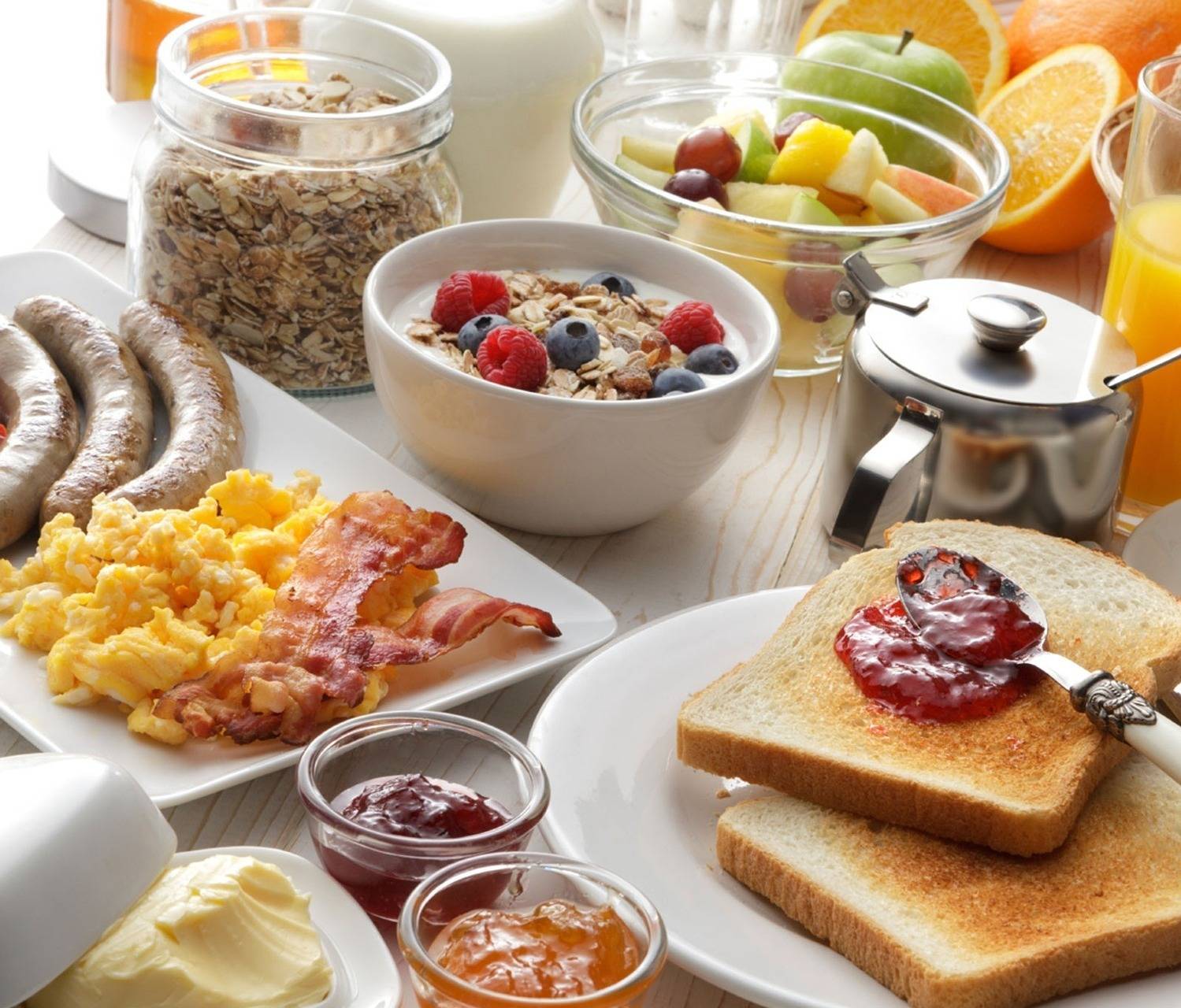  Eine reichhaltige Auswahl erwartet die Besucher beim Frühstückstreff. 