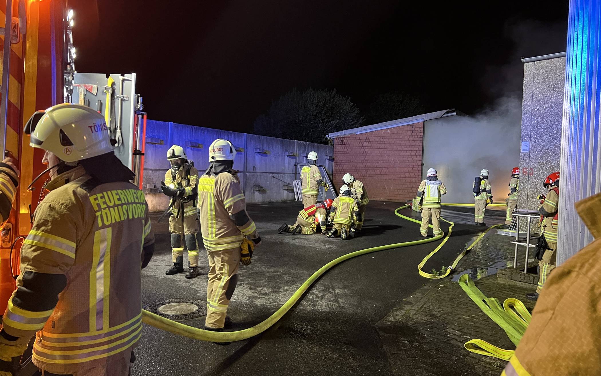 Großalarm für beide Löschzüge der Feuerwehr