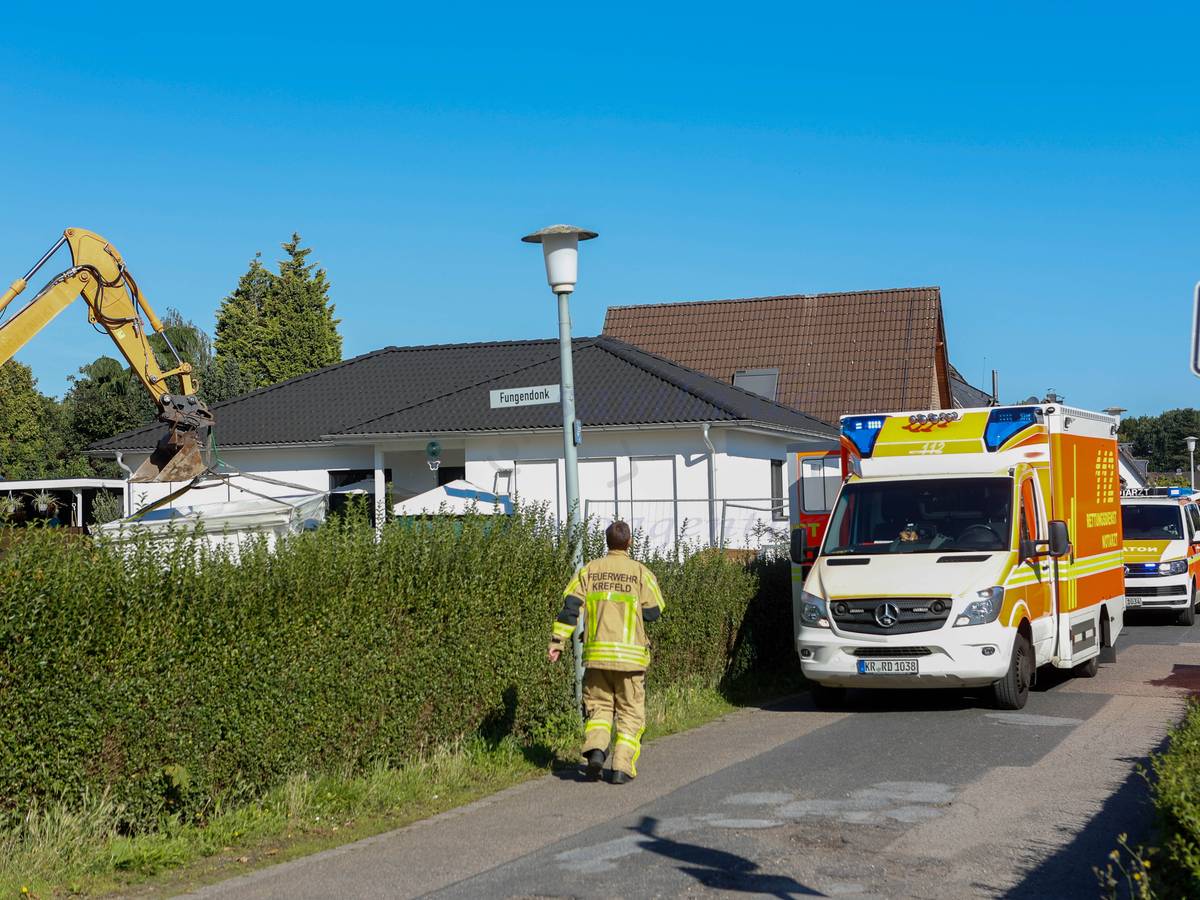 Schwerer Unfall beim Poolbau
