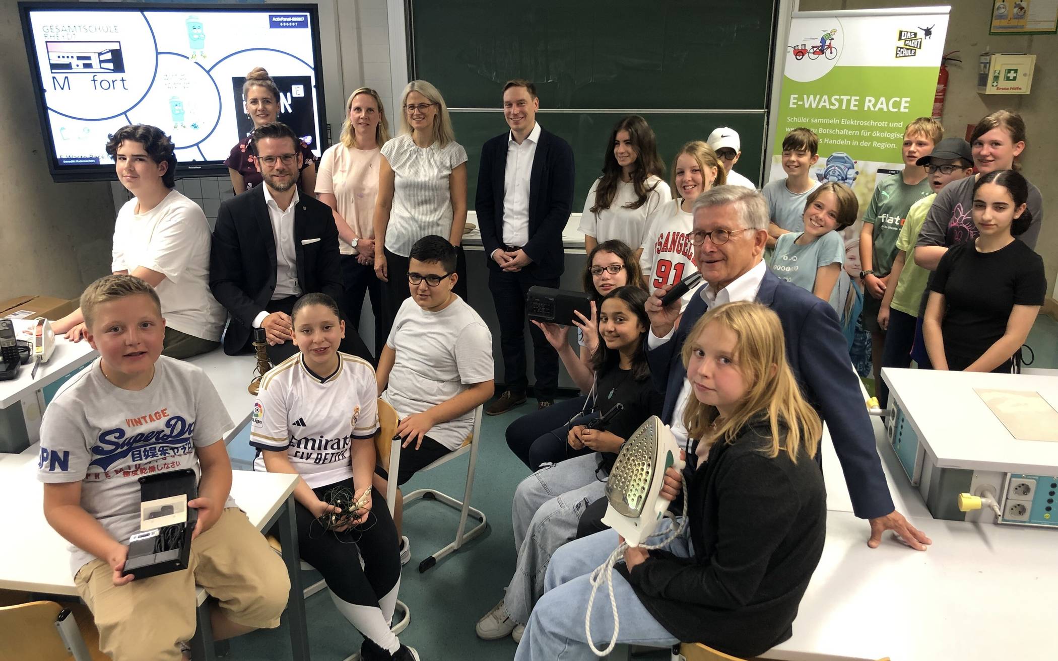 Freuen sich aufs E-Waste Race: die