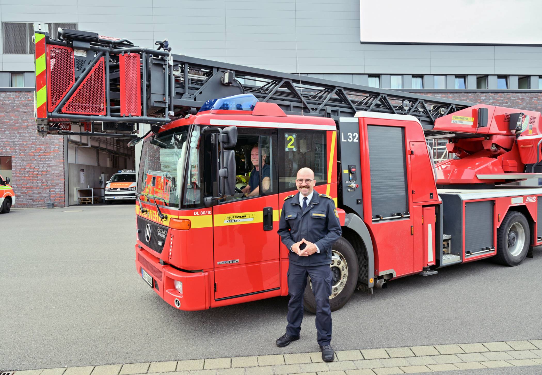 Feuerwehrchef Andreas Klos auf der Hauptfeuerwache.