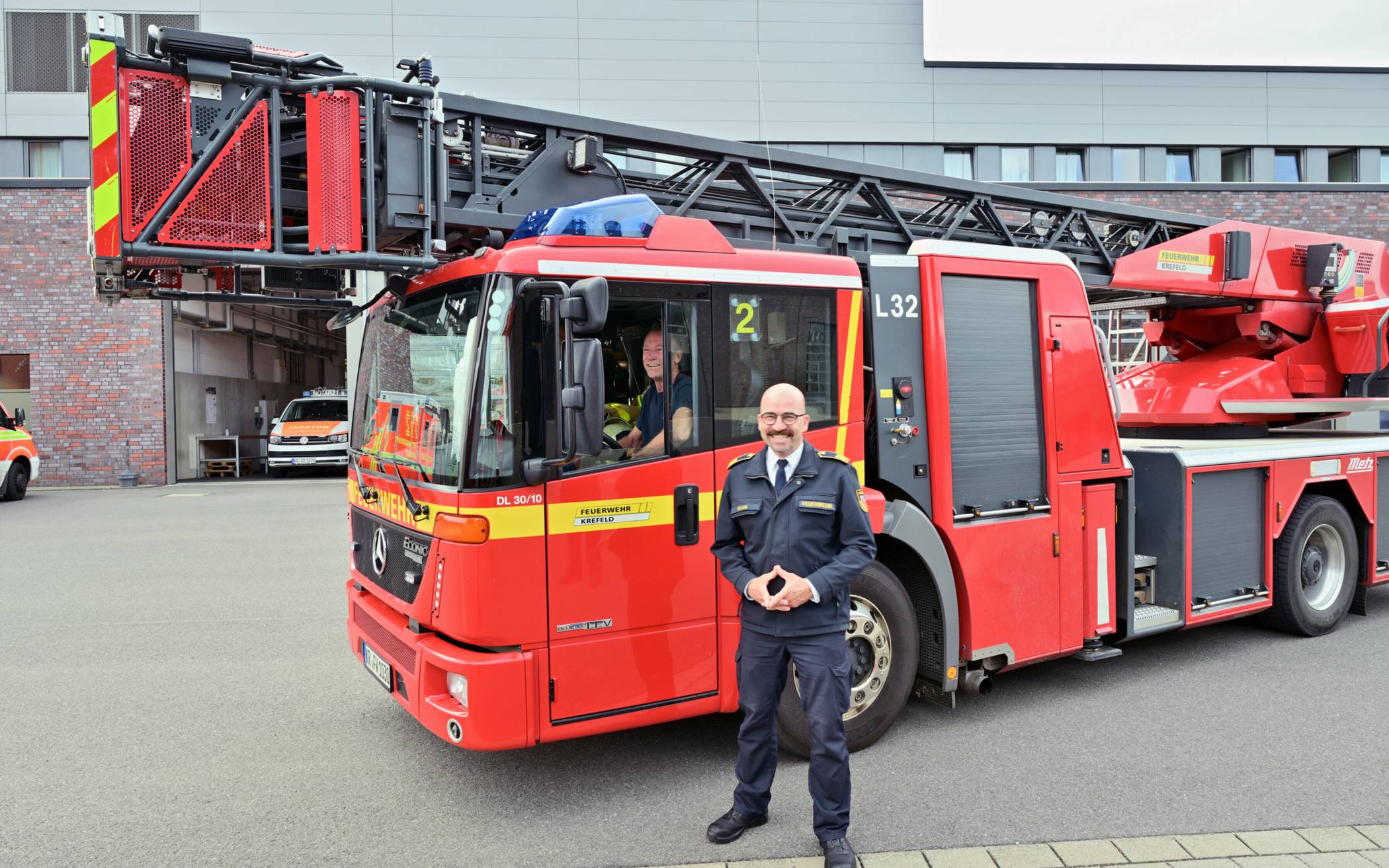 Feuerwehrchef Andreas Klos auf der Hauptfeuerwache.