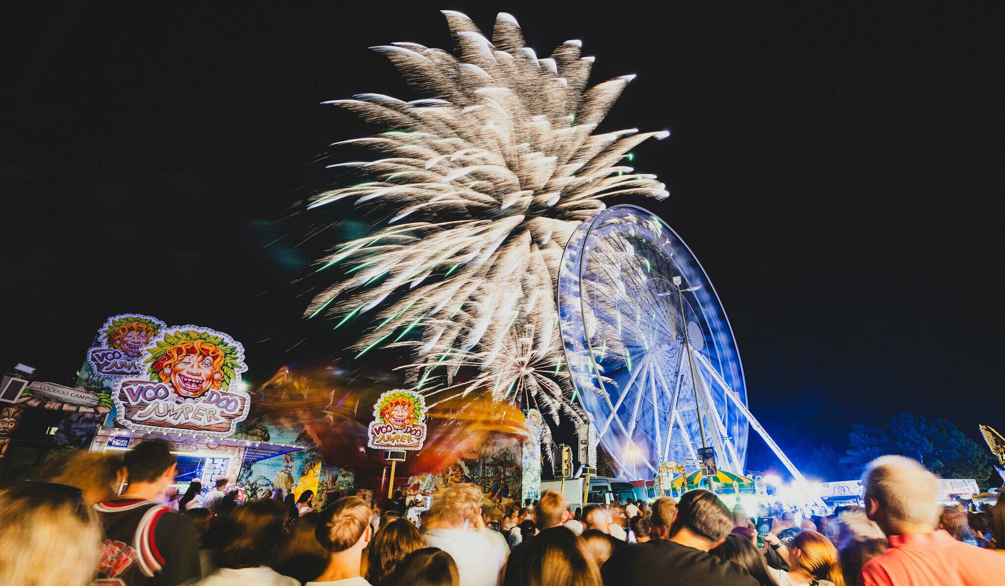 Das Abschlussfeuerwerk begeisterte. 
