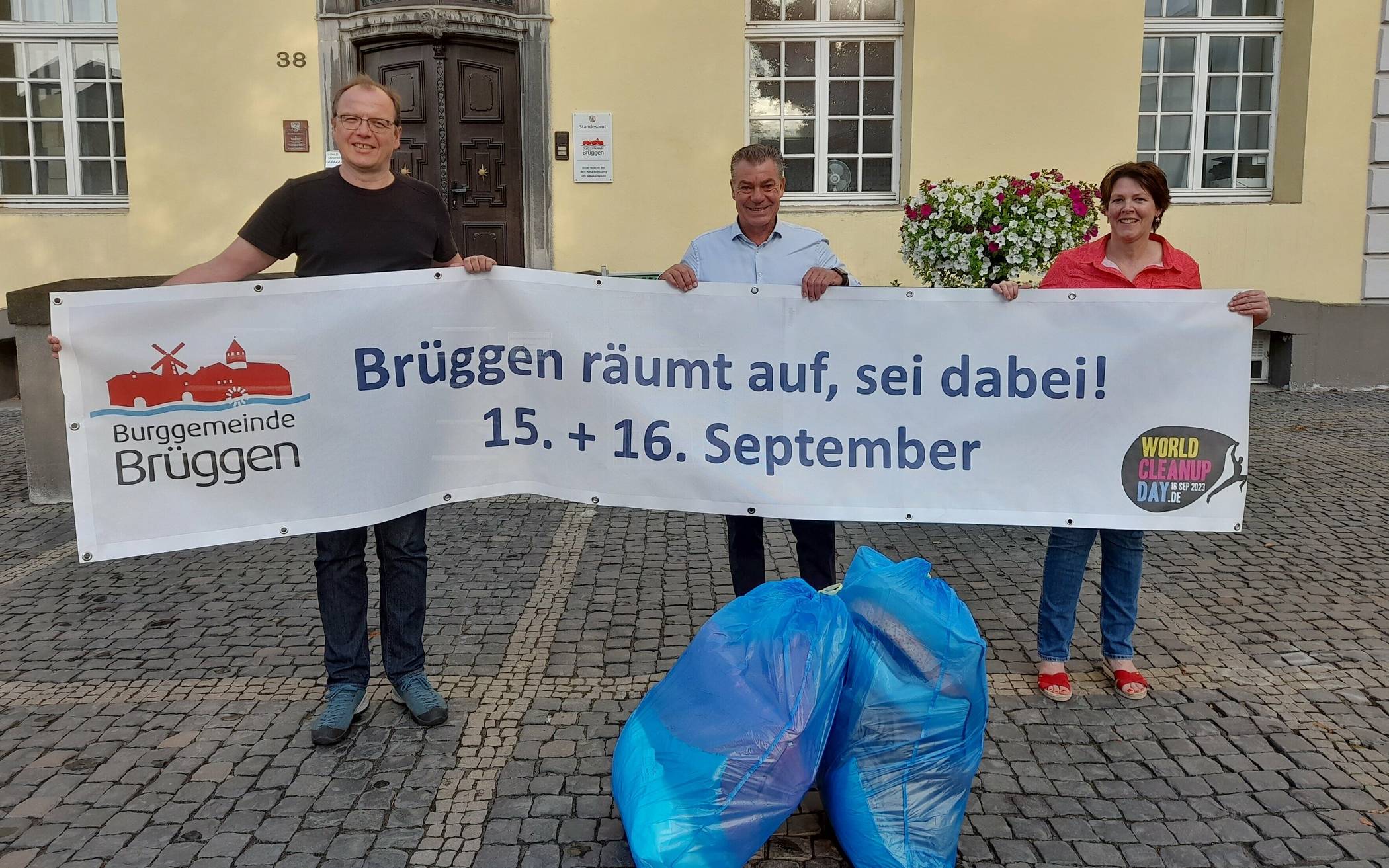 Klimaschutzmanager Dr. Guido Dericks, Bürgermeister Frank