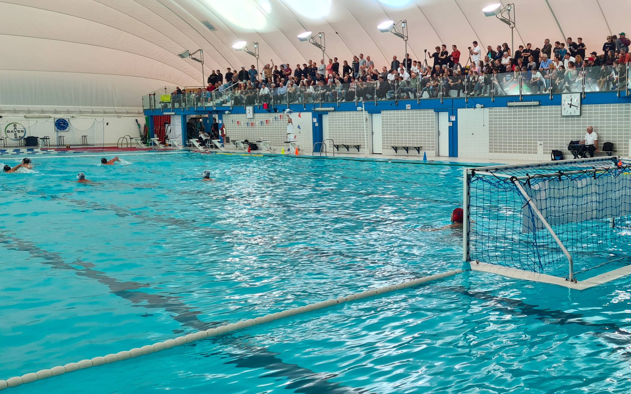 Die Schwimmhalle des SV Bayer am