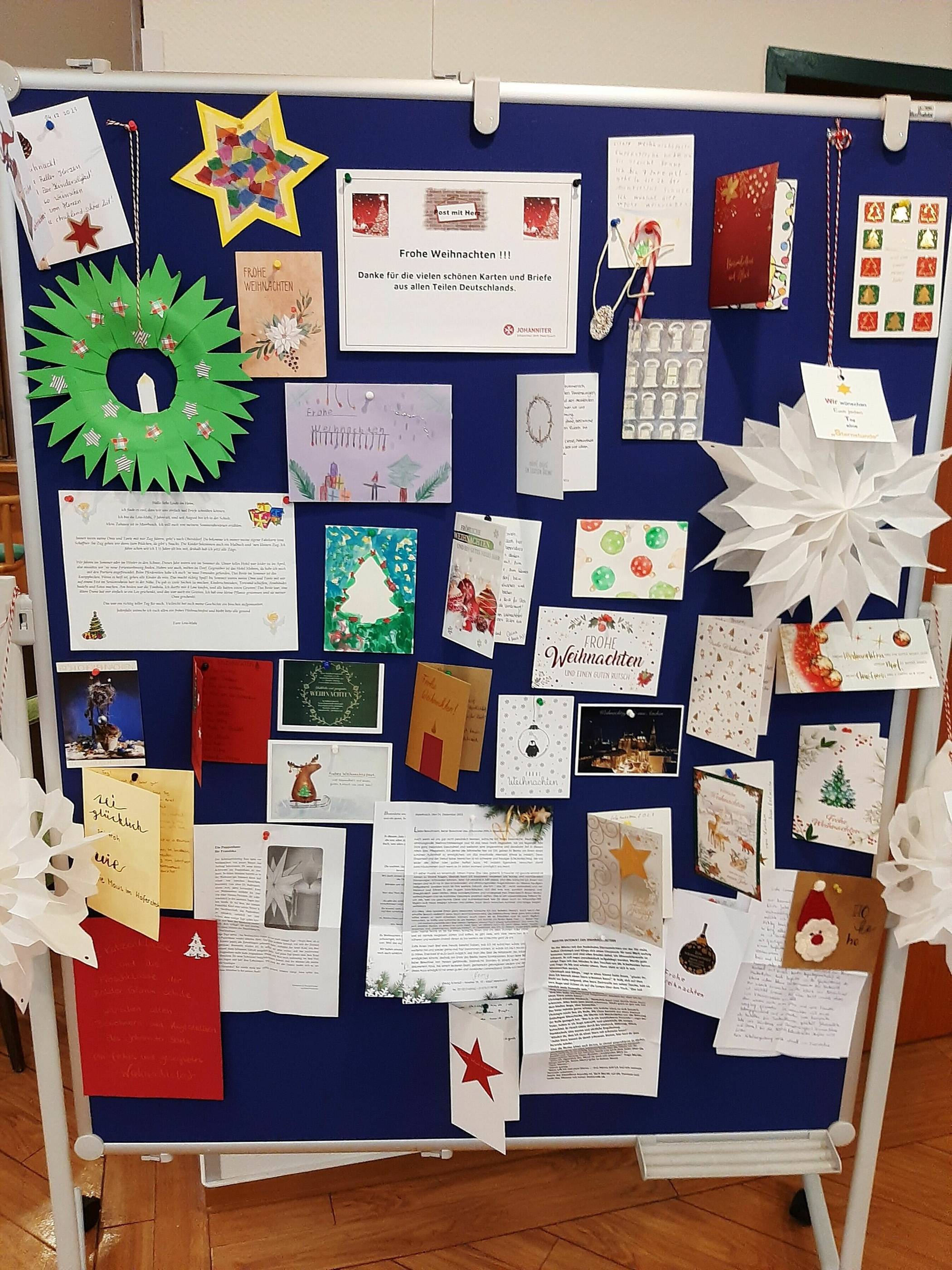Mehr als 150 Einsendungen – das ist das Ergebnis der Weihnachtspost-Aktion im Johanniter-Stift Büderich in diesem Jahr. 