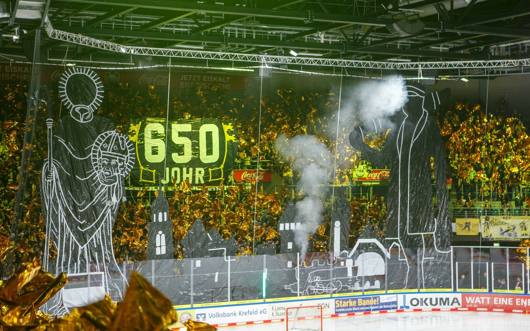 Fan-Choreo beflügelt Pinguine zum Sieg gegen Kassel