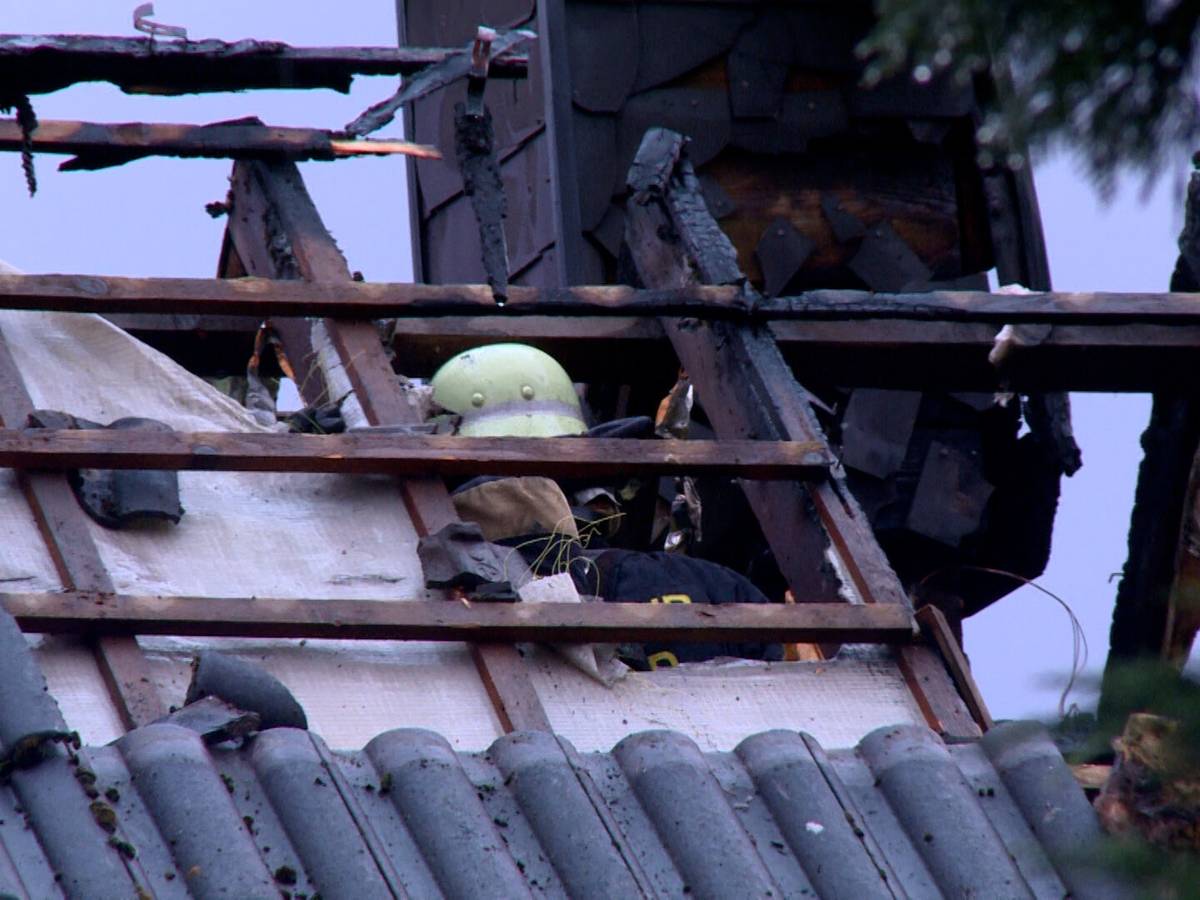 Dachstuhlbrand am Ostermontag
