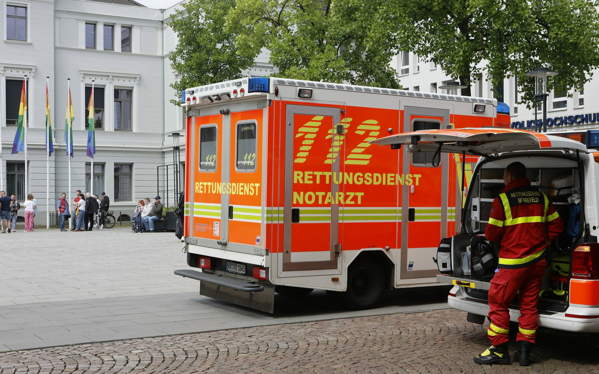 Feuerwehreinsatz im Krefelder Rathaus