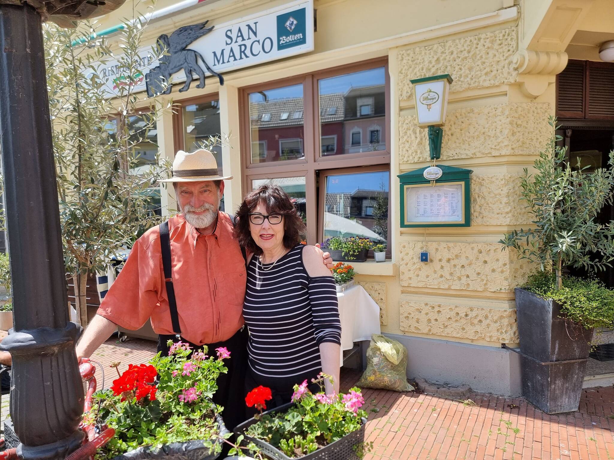 Initiator Volkmar Hess und Concetta Cillufo (Ristorante San Marco). 