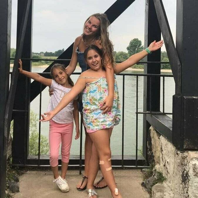 Manuela (l.) mit Austauschschülerin Sophie Ziemes