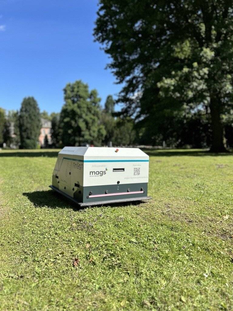 Die mags testet einen Müllroboter, der