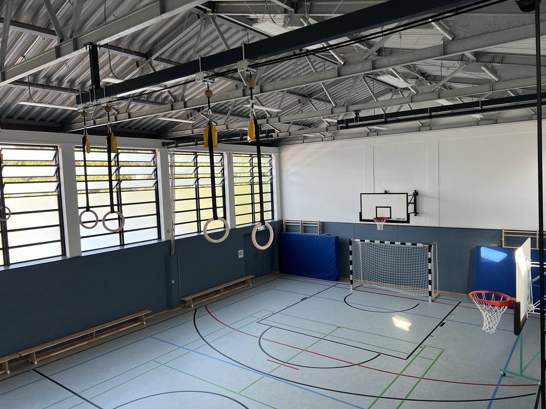 Einblick in die sanierte Halle. 