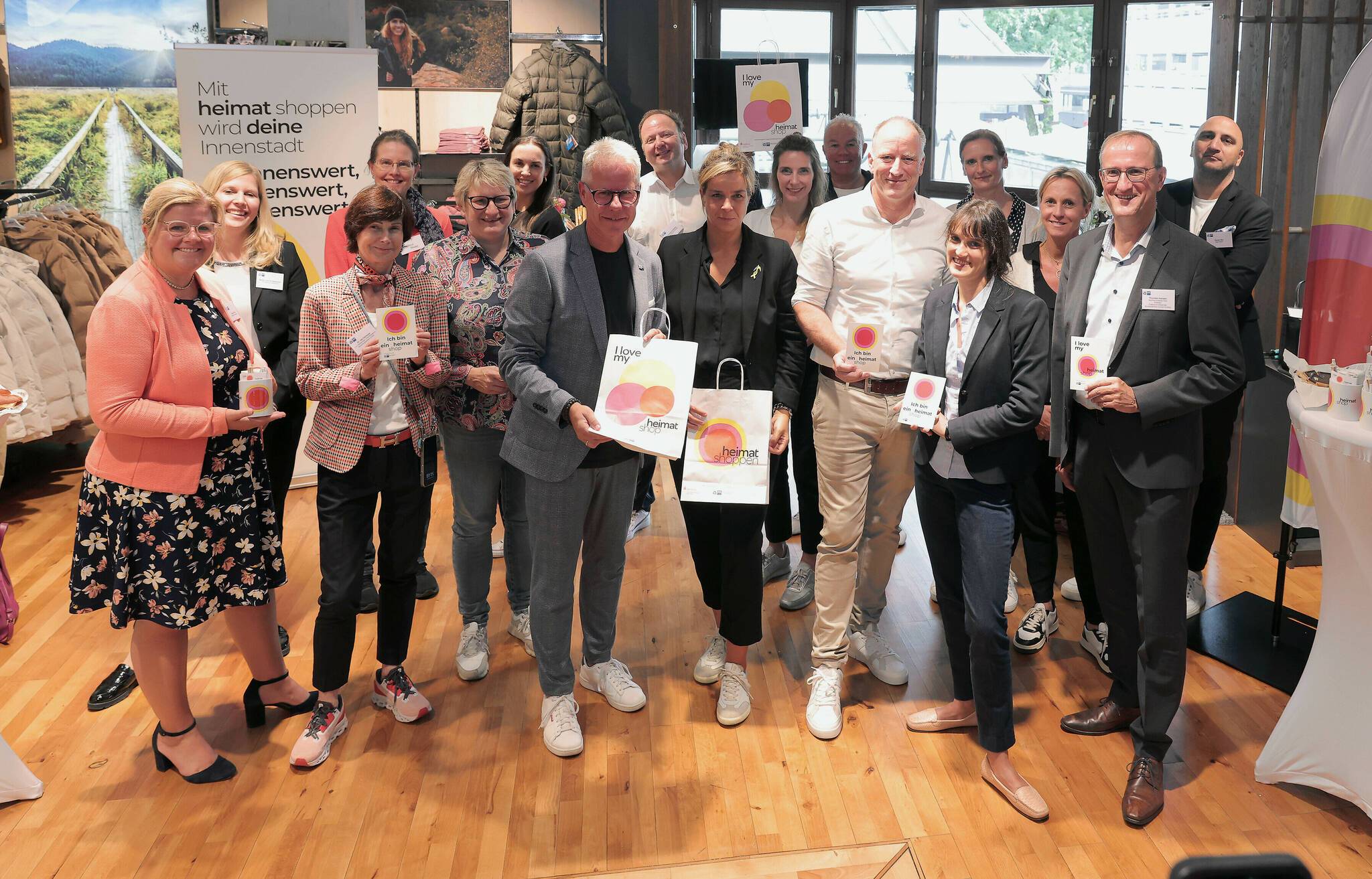 Zum Auftakt von „Heimat shoppen“ trafen