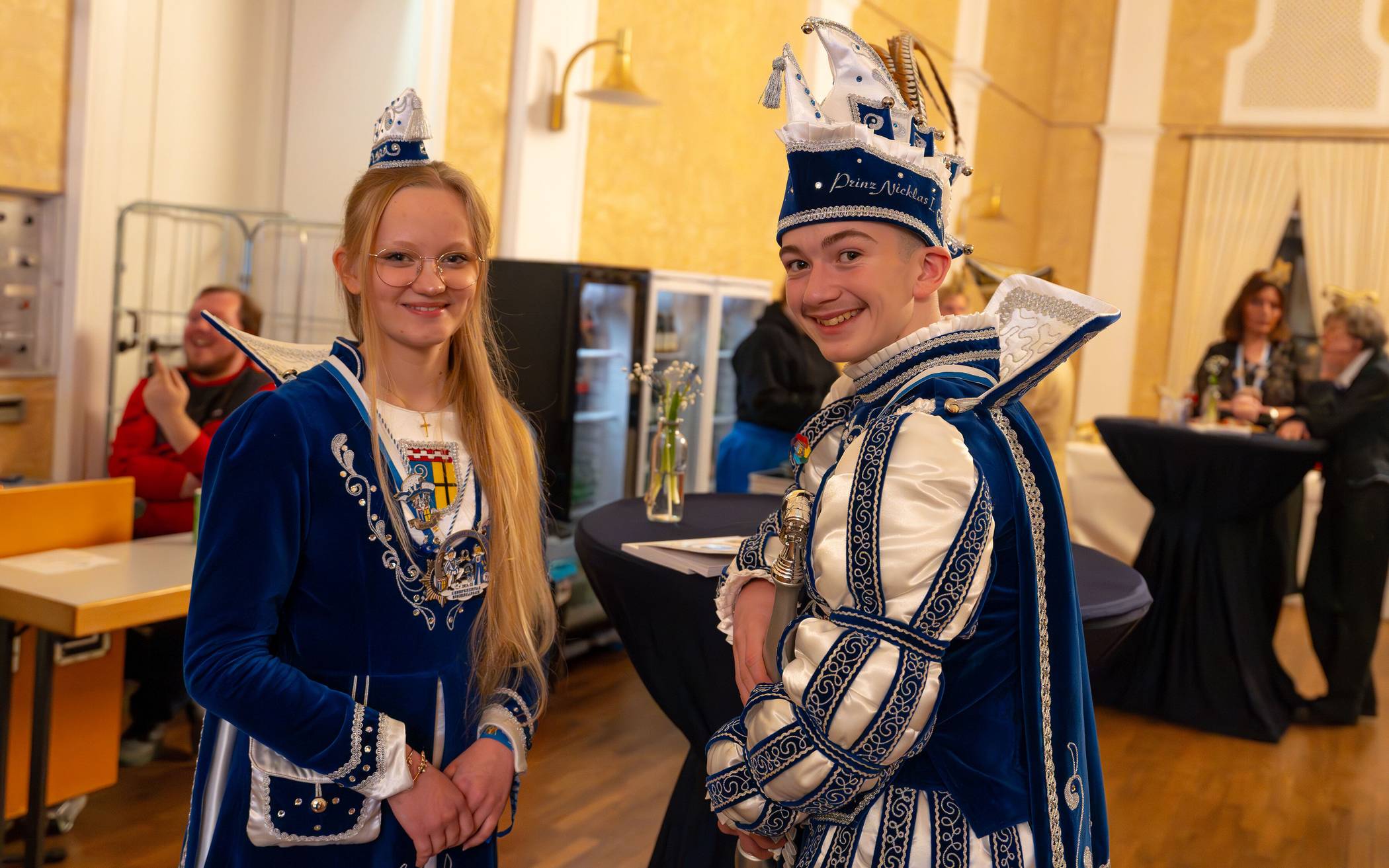 Das Kinderprinzenpaar Nicklas I. und Melissa...