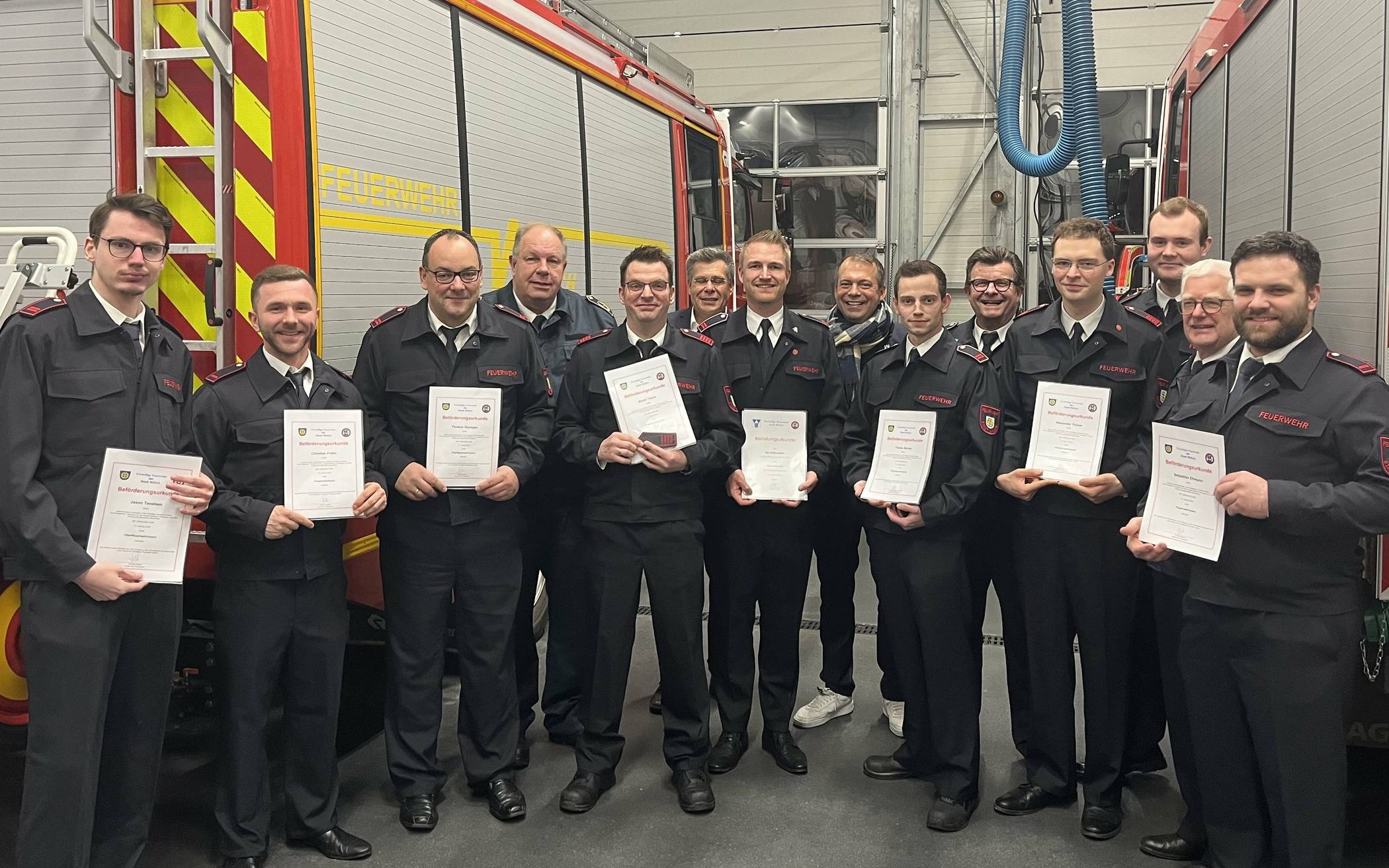 Unser Foto zeigt von links: Jason