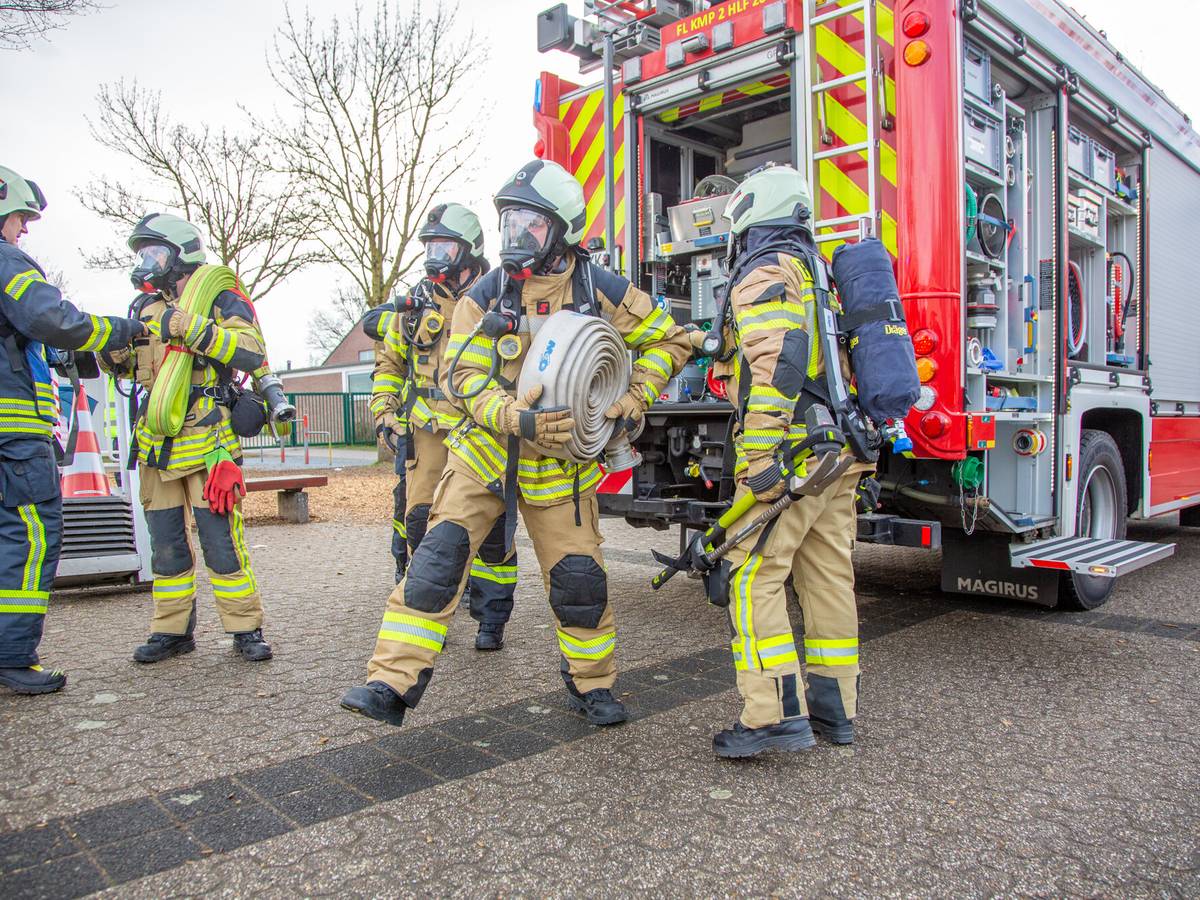 Großübung in Kempener Grundschule
