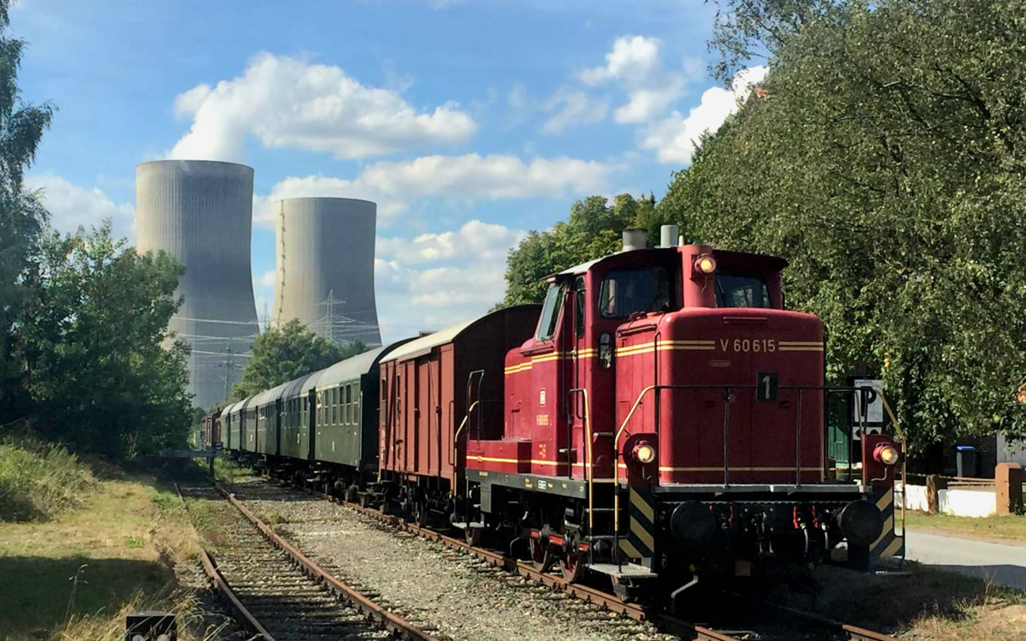 Die V60 615 (Baujahr 1960) ist