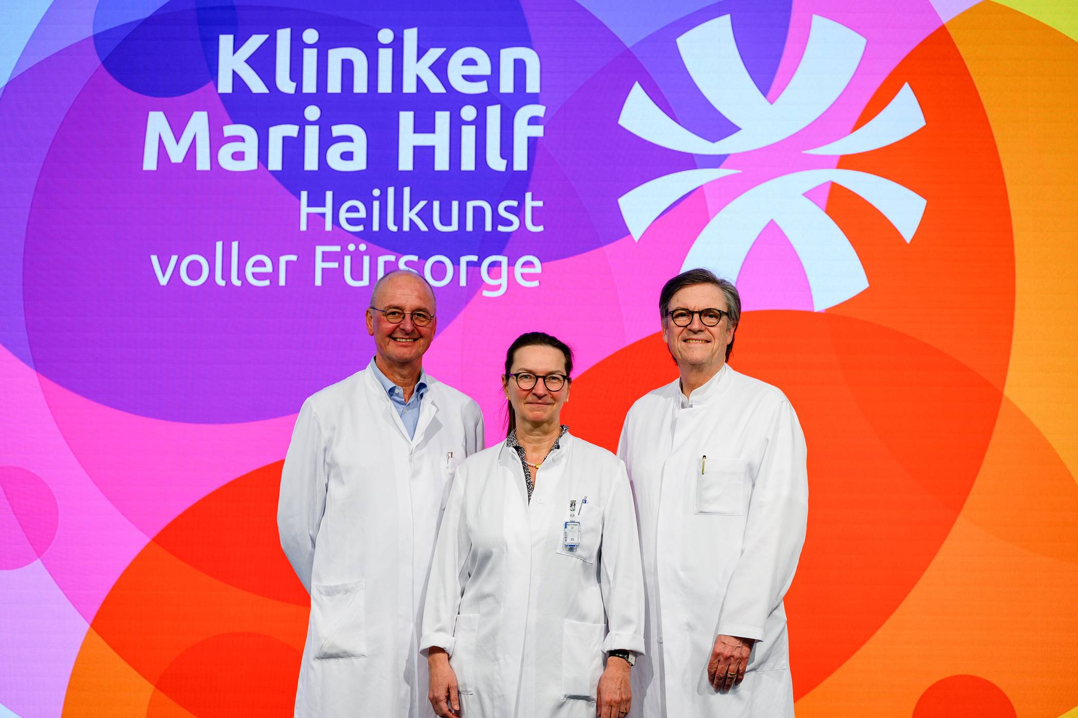Leiten das Onkologische Zentrum und die Patientenveranstaltung: Prof. Dr. med. Ullrich Graeven (r.) sowie Prof. Dr. med. Ursula Nestle und Prof. Dr. Herbert Sperling. 