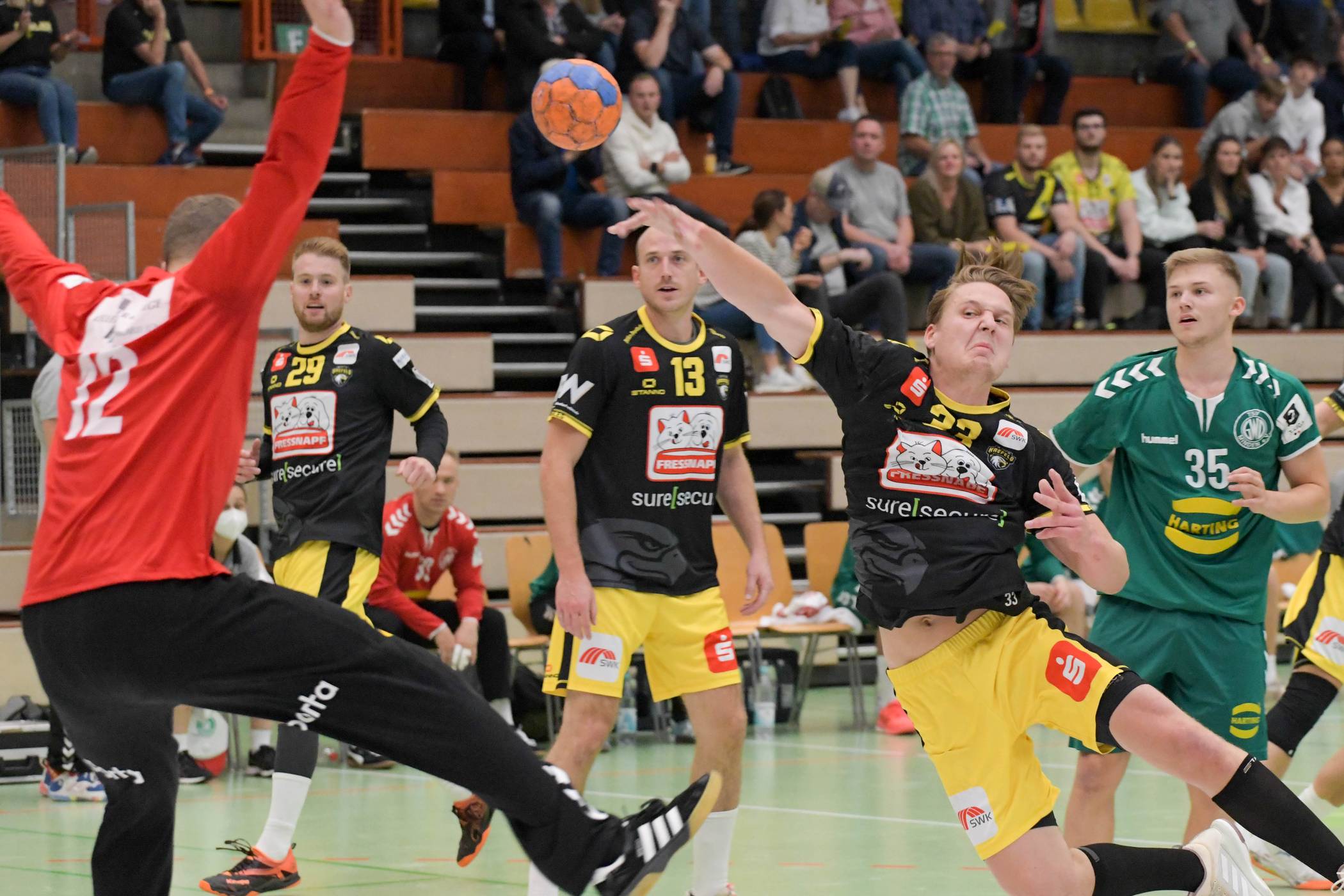  Der HBL-Aufsteiger TSV Grün-Weiß Minden ist am Samstag um 19 Uhr am Glockenspitz zu Gast (Archivfoto). 