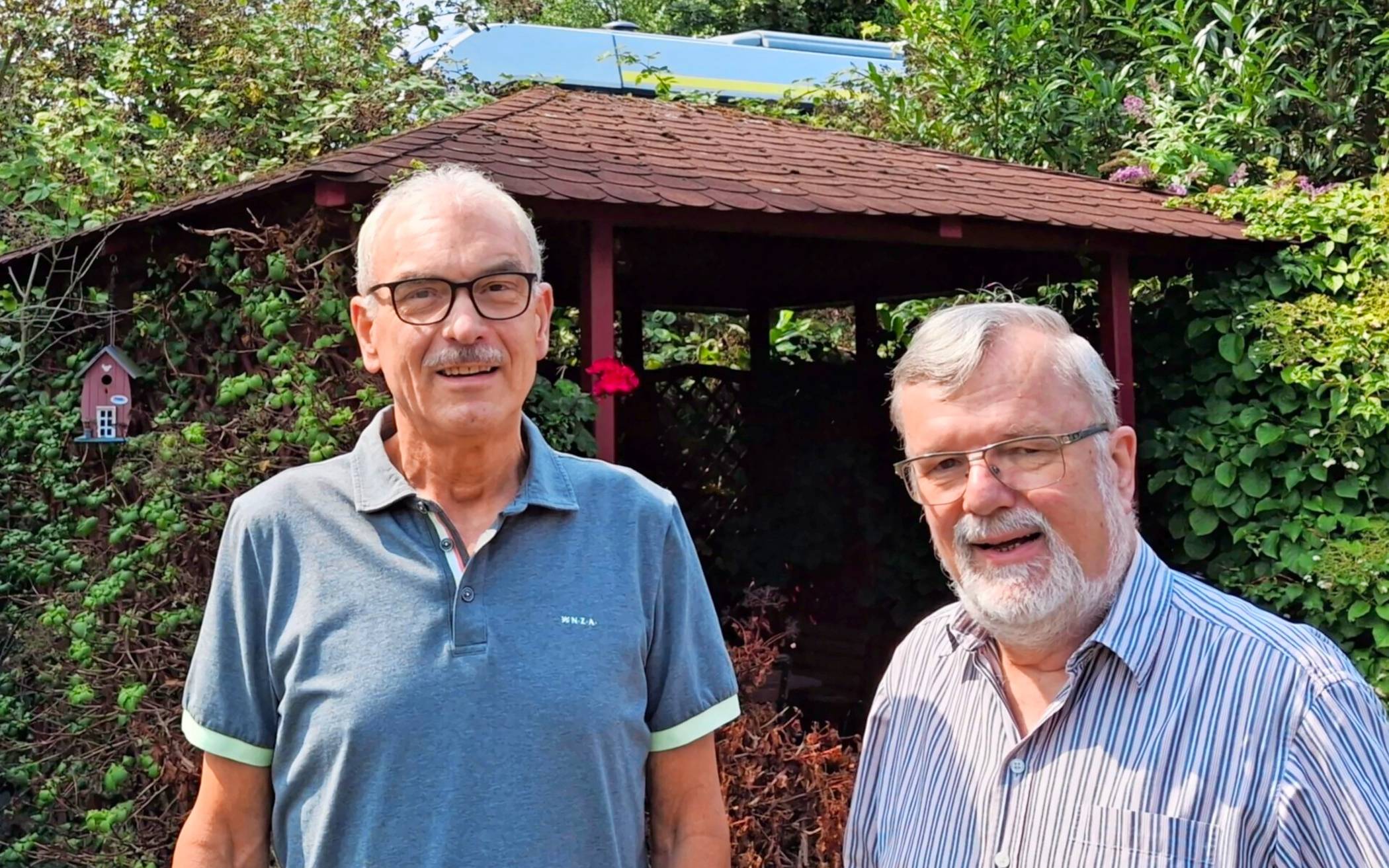 Extra-Tipp sprach mit Dr. Günter Arnolds (r.) und Josef Quade, beide Mitbegründer der BI Eiserner Rhein 2.0.