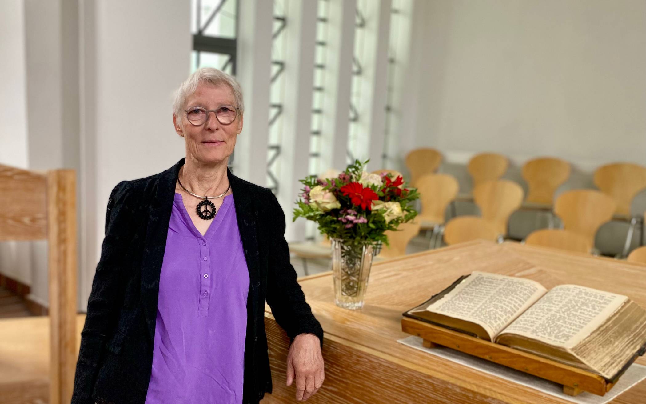 Pfarrerin Doris Kroniger in der Hochheider