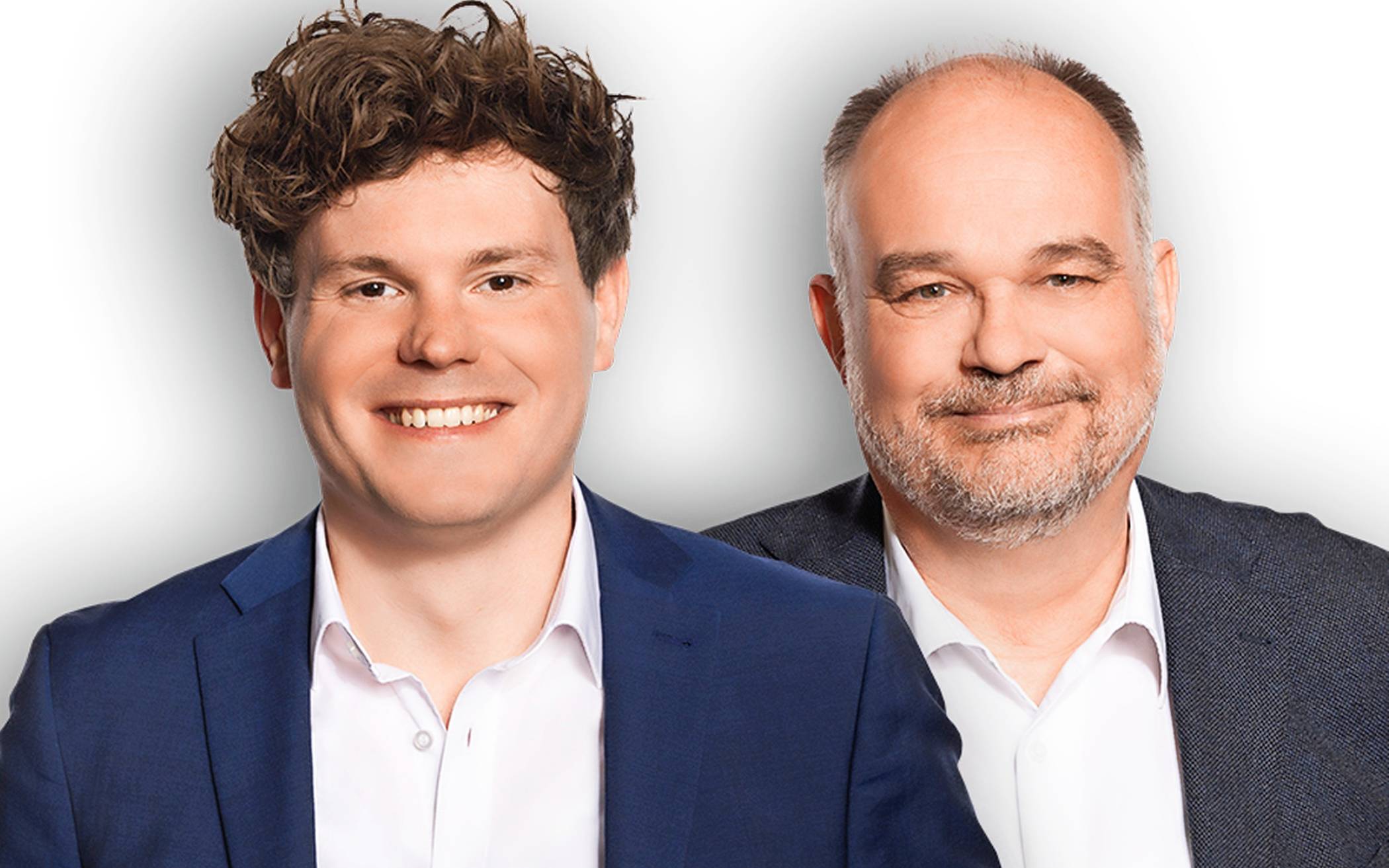 Stellen ihr 100-Tage-Programm vor: Lukas Maaßen und Lukas Siebenkotten von der Willicher SPD. Foto SPD Willich