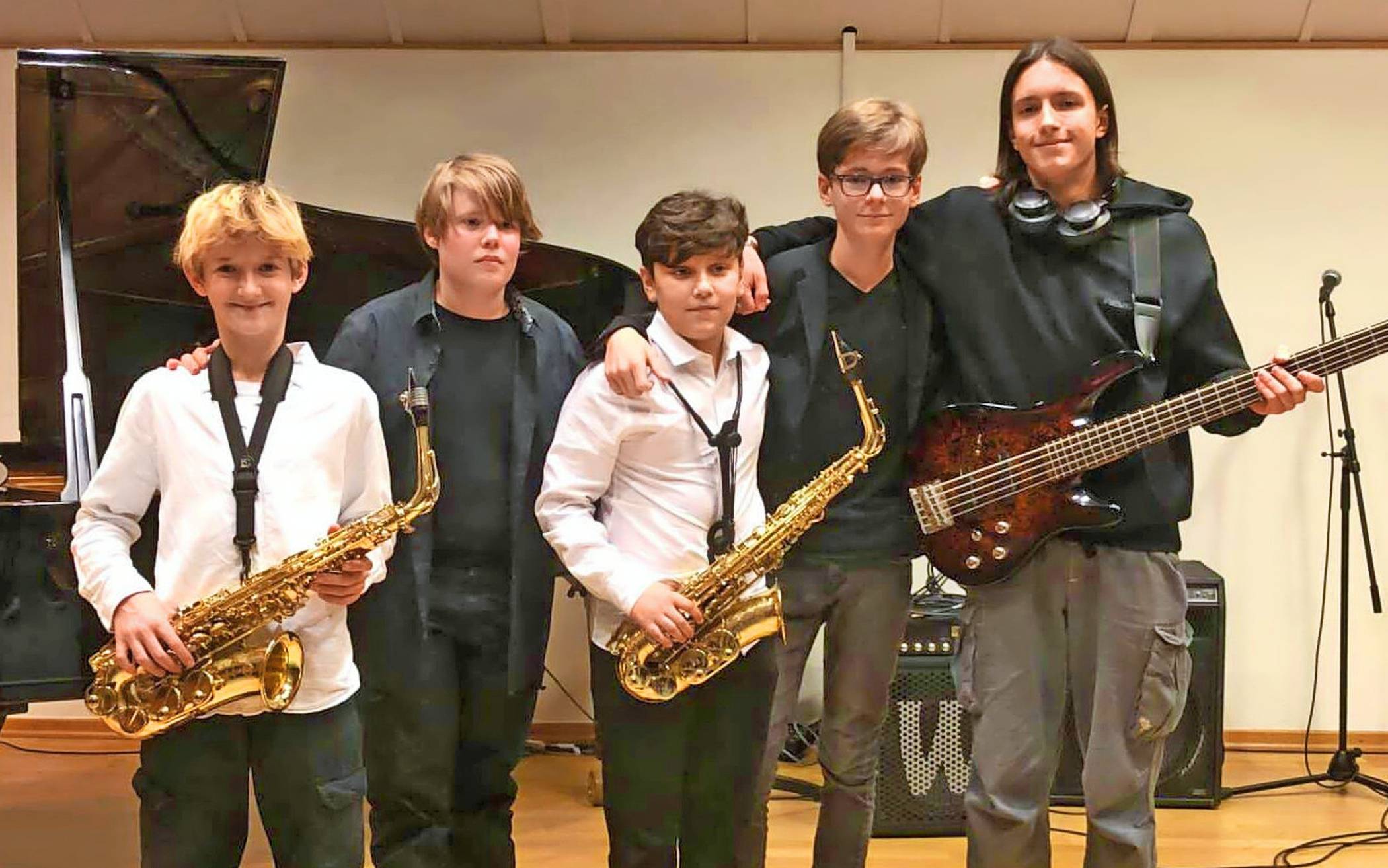 Die Band „Jazzblood“: Das sind fünf junge, sehr talentierte Musiker, die noch zur Schule gehen.  