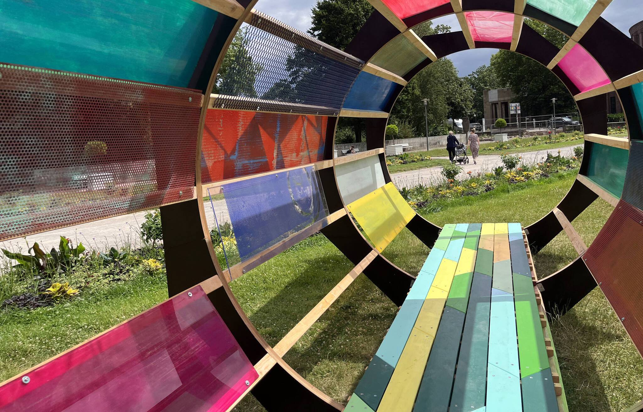 Die Installation „Weststream“ des Düsseldorfer Künstlers