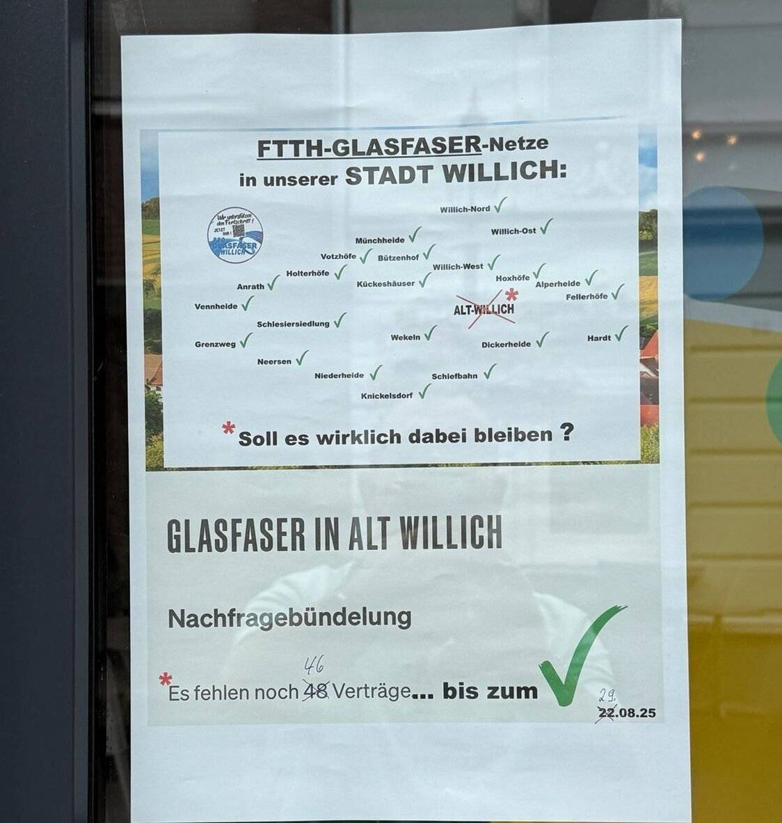 Es fehlen noch 46 Verträge, damit