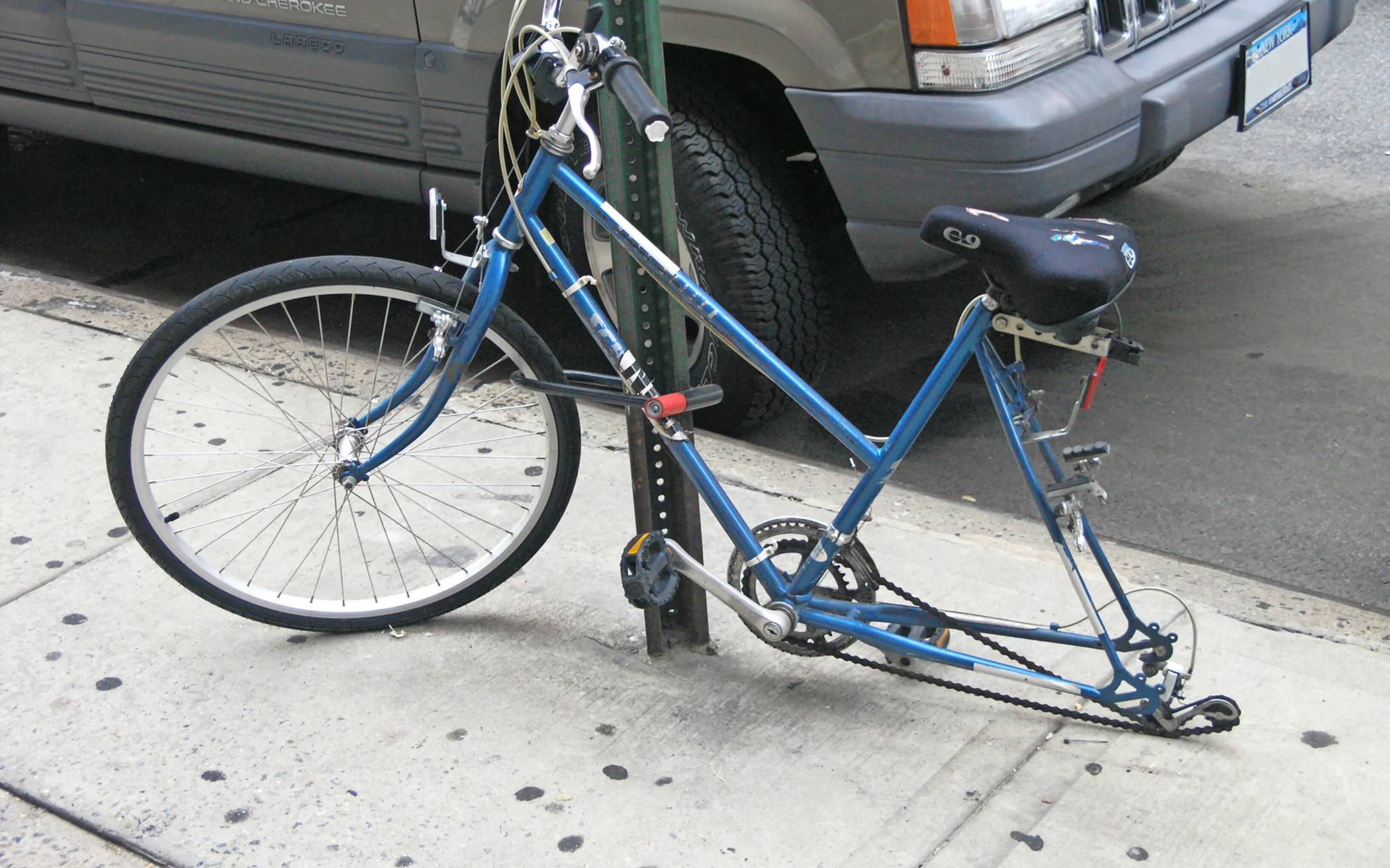 Die Polizei warnt: eine Kette reicht