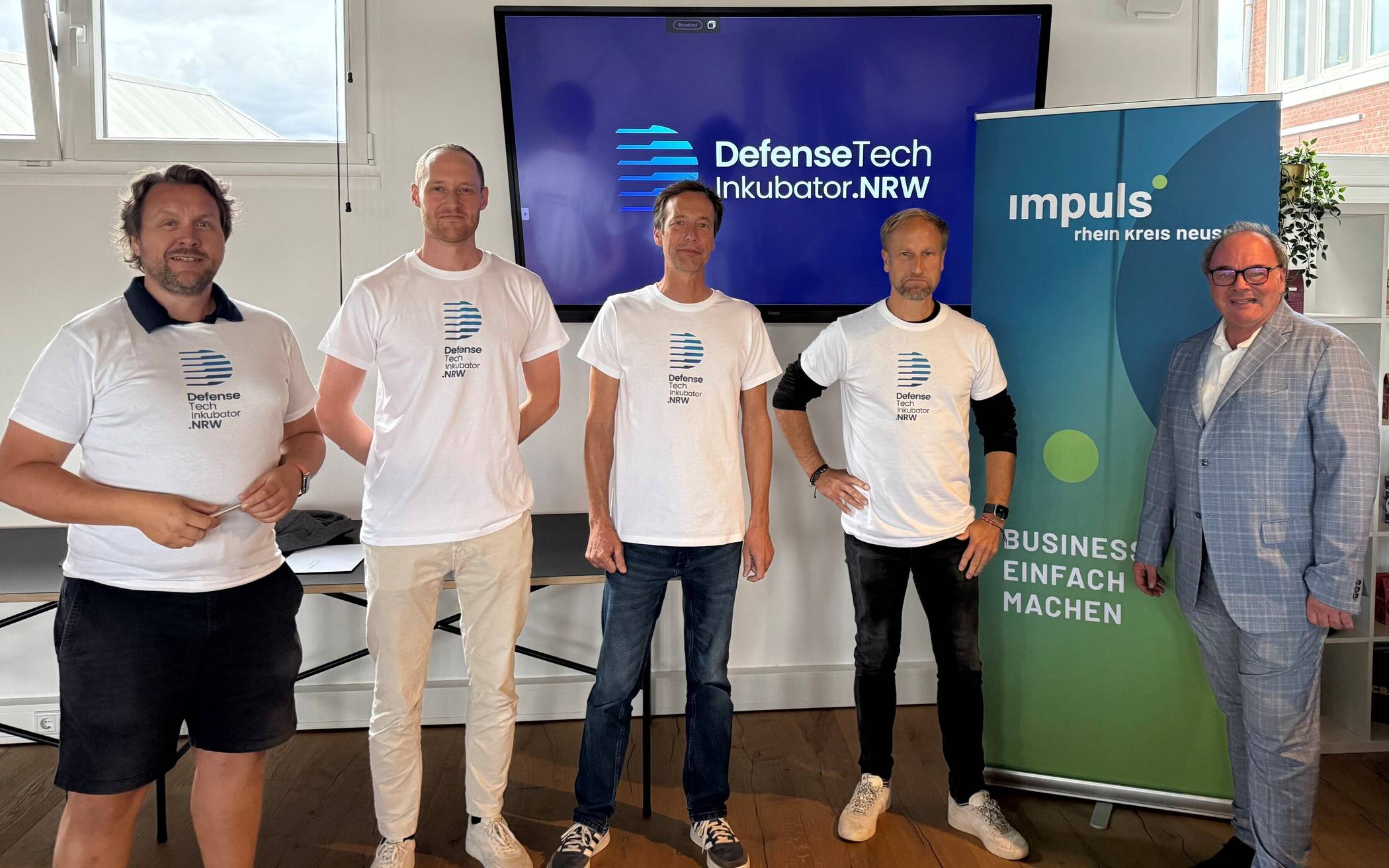 „DefenseTech Meet-up NRW“ (v.l.): die Initiatoren