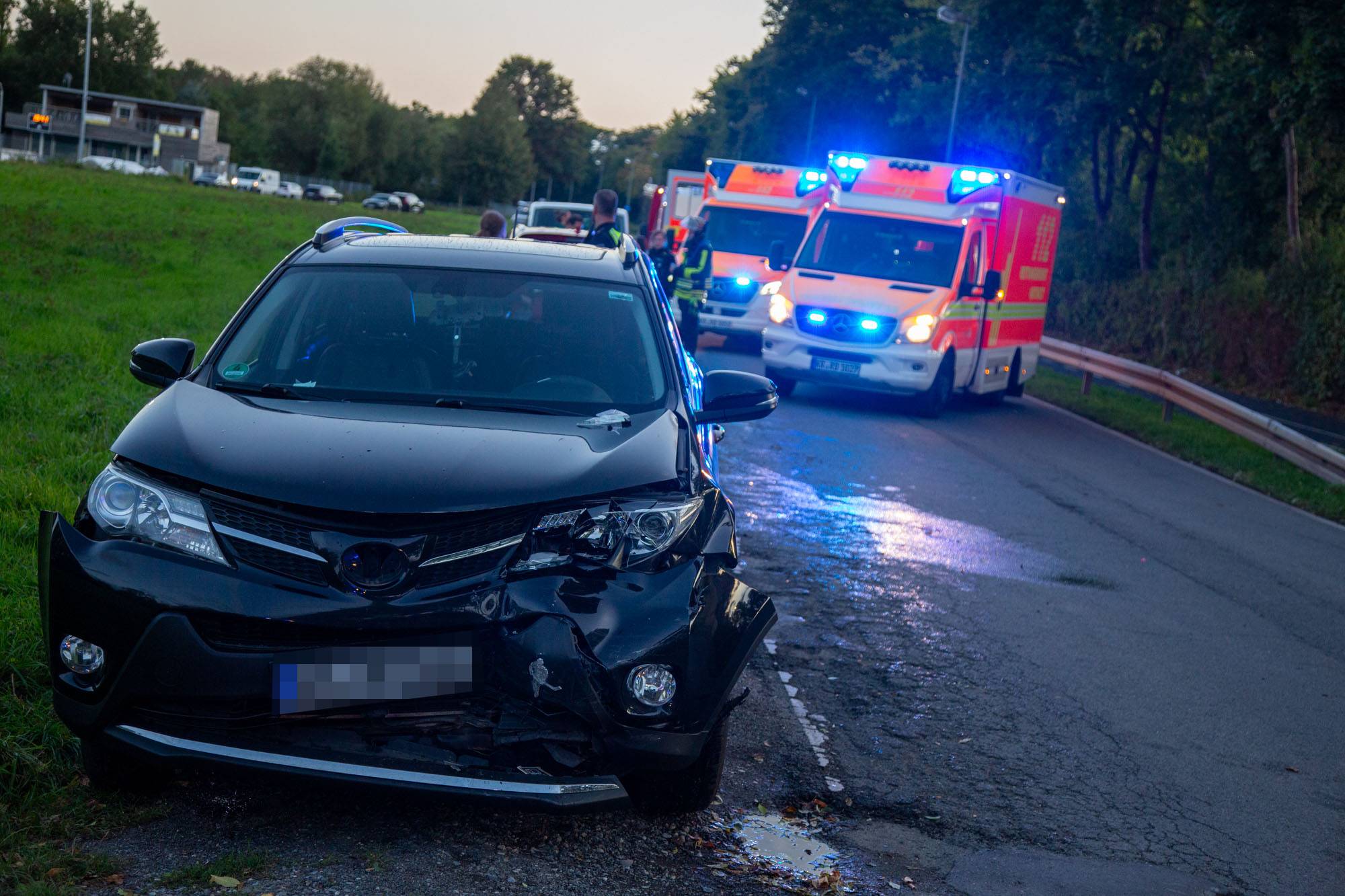 Montagabend auf der Straße Horkesgath.