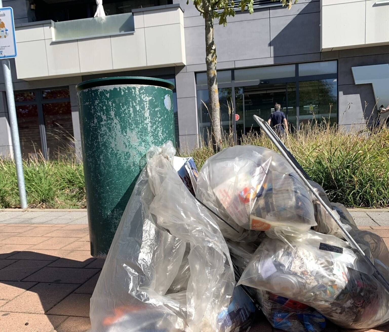 Beim Plogging-Day der Grünen Willich konnte