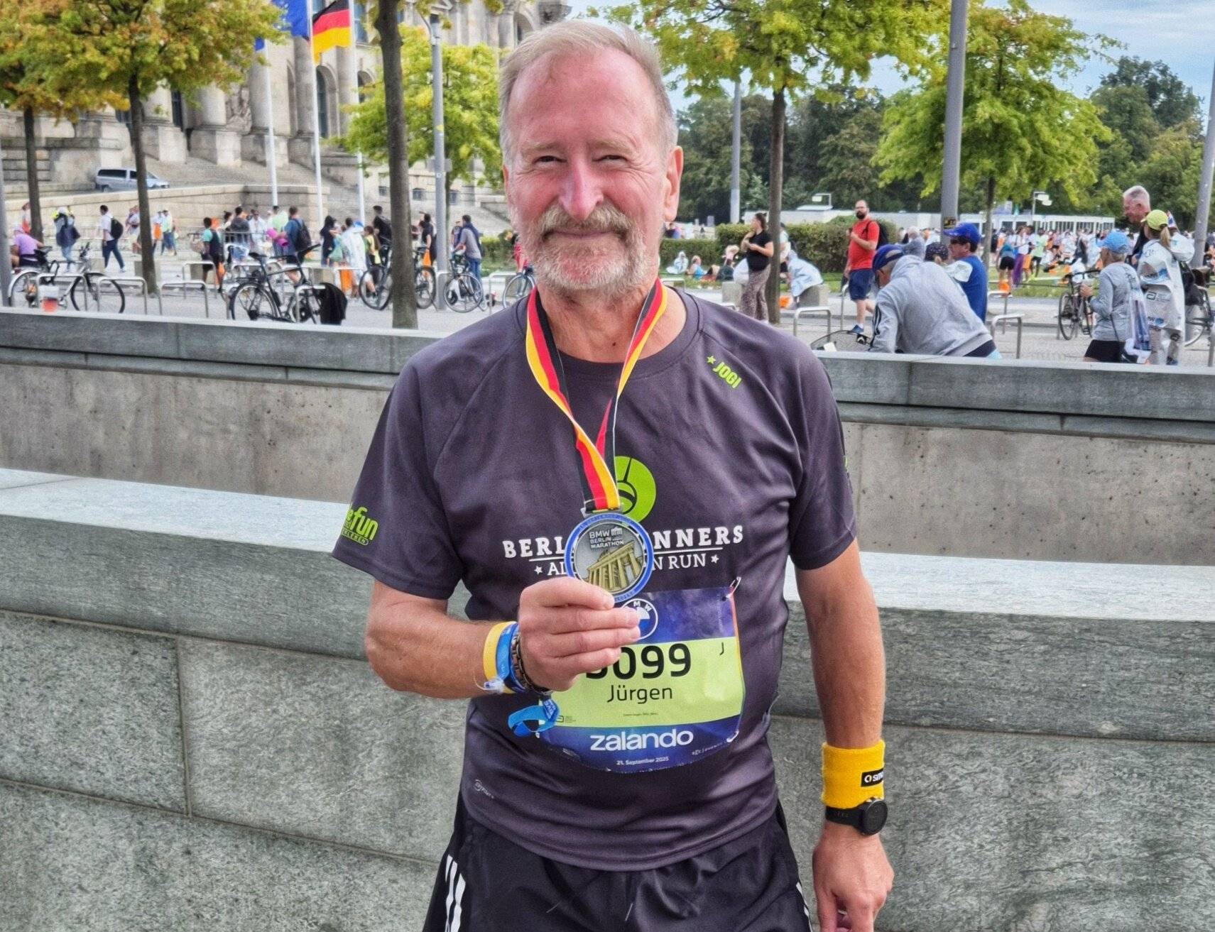 Der Moerser Jürgen Gersch konnte beim Berlin-Marathon ein Jubiläum feiern und erreichte mittlerweile dort zum 20. Mal erfolgreich die Ziellinie.