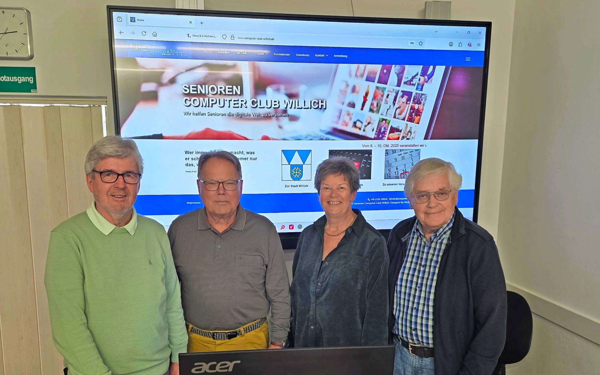 Freuen sich auf die zweite Themenwoche des CCW: Der Vorstand des CCW mit Albert Knöfler, Rüdiger Hose, Alice Parschmann und Helmut Geerkens (von links).  