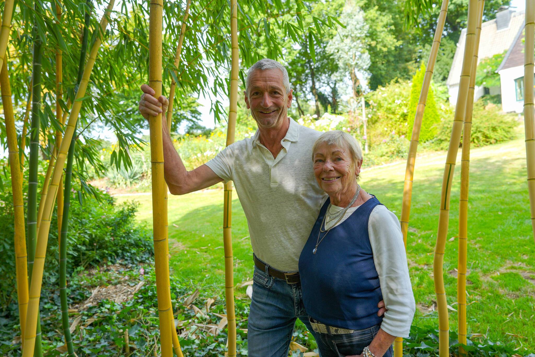  „Mein Frau ist die mit dem grünen Daumen, ich bin nur der Hilfsgärtner“: Marita und Michael Wolf. 