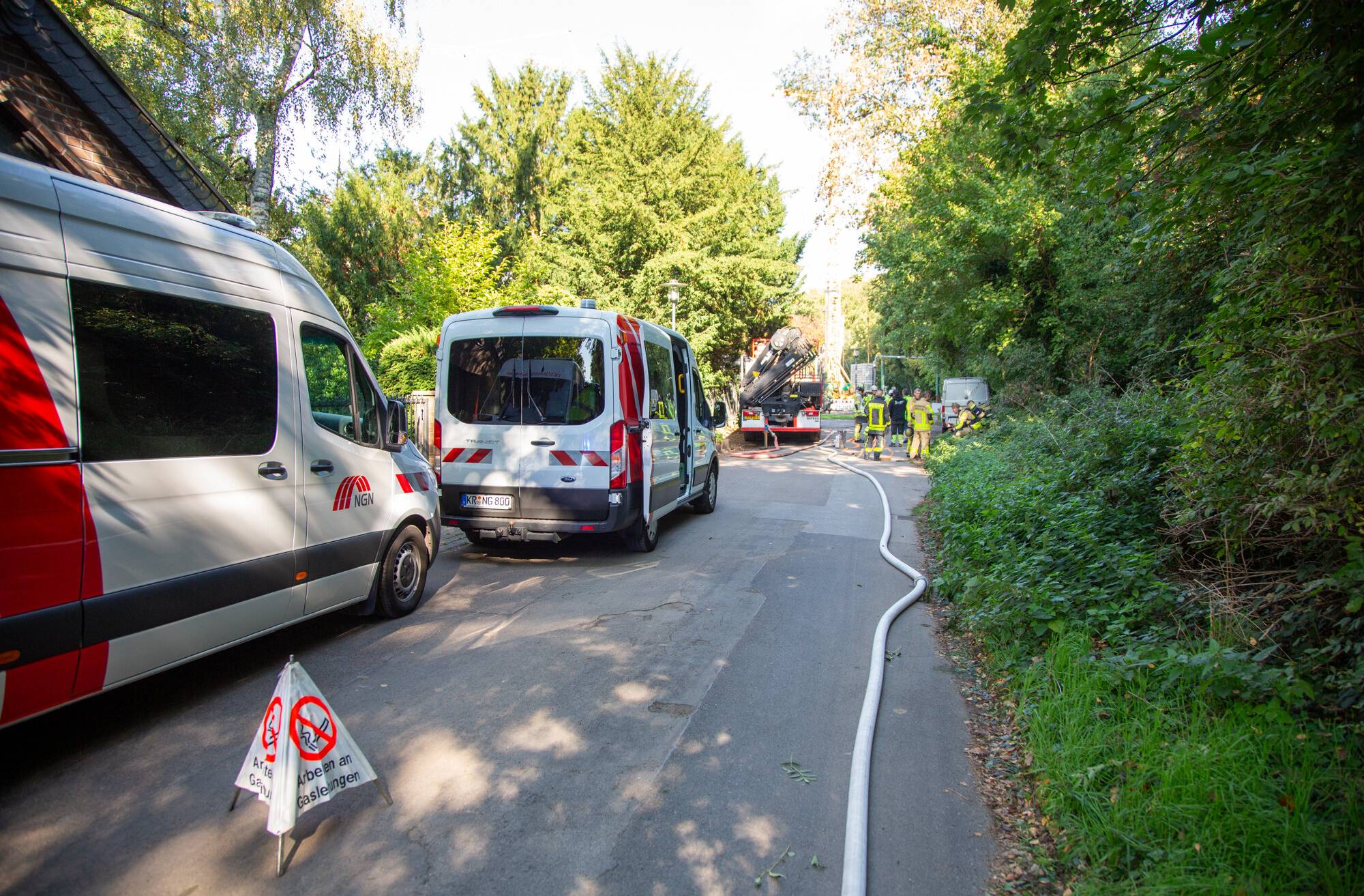 Gasleck auf der Deußstraße