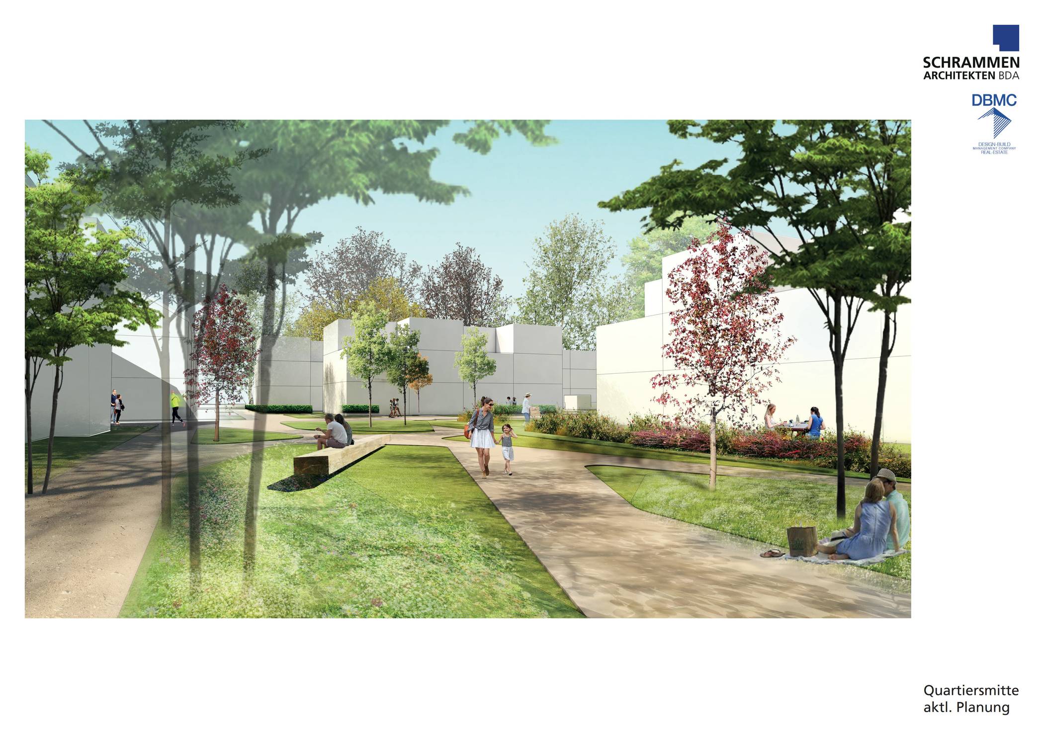 Innenansicht des neuen Wohnquartiers.