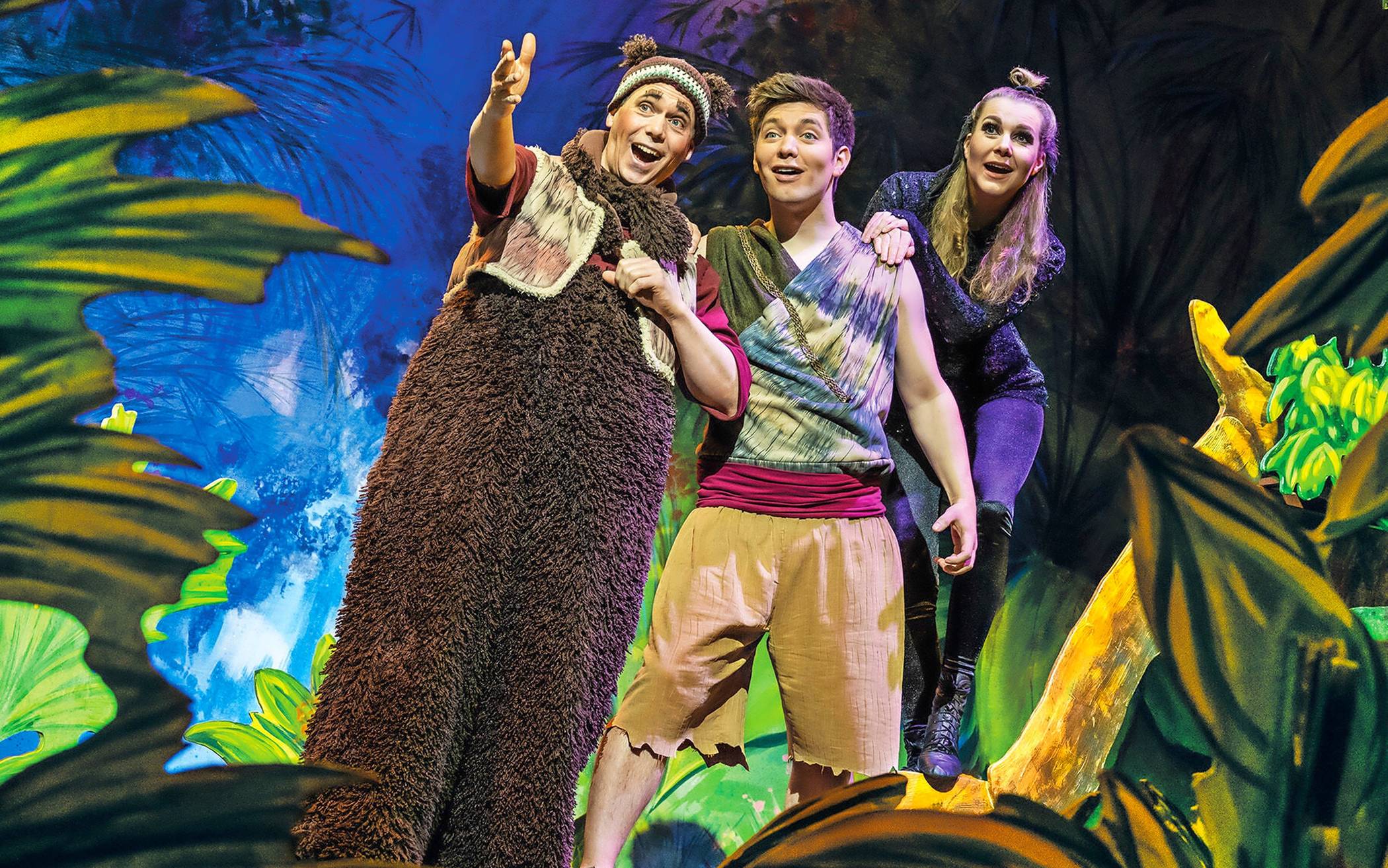 Turbulente bunte Dschungel-Action